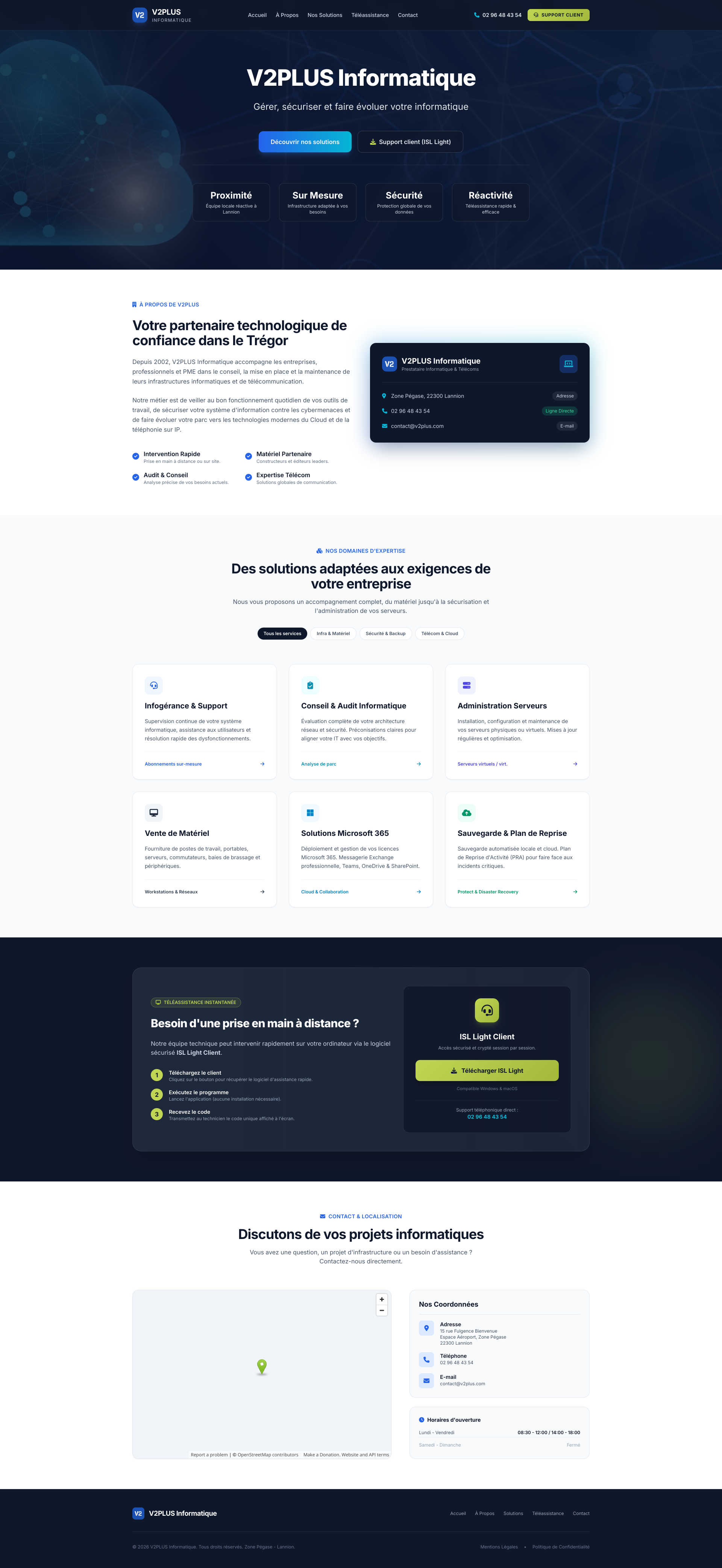 Aperçu du site