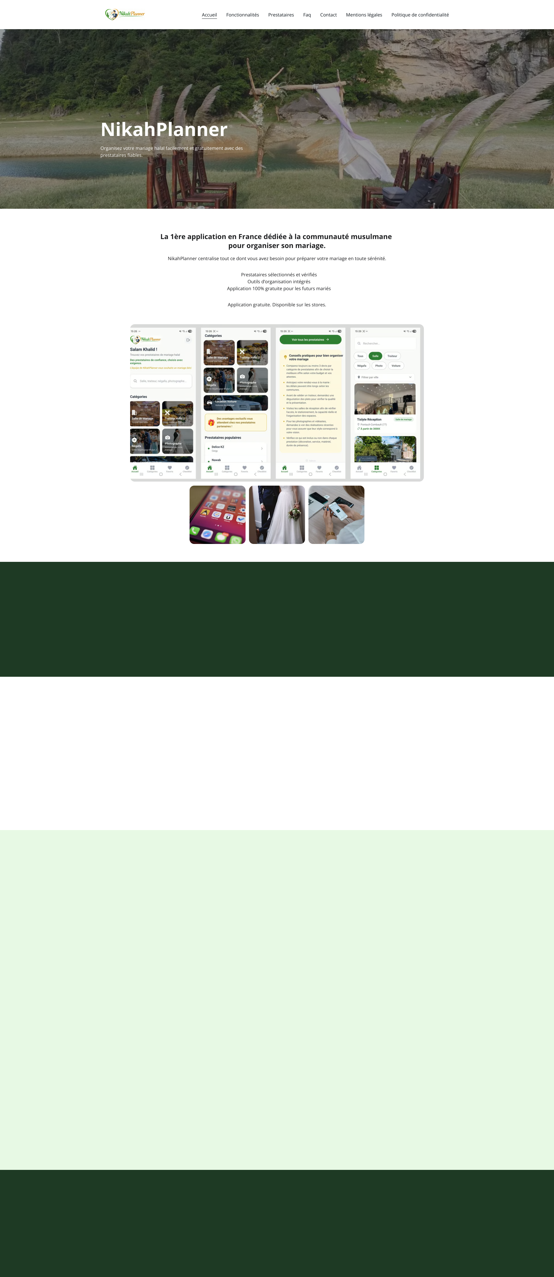Aperçu du site