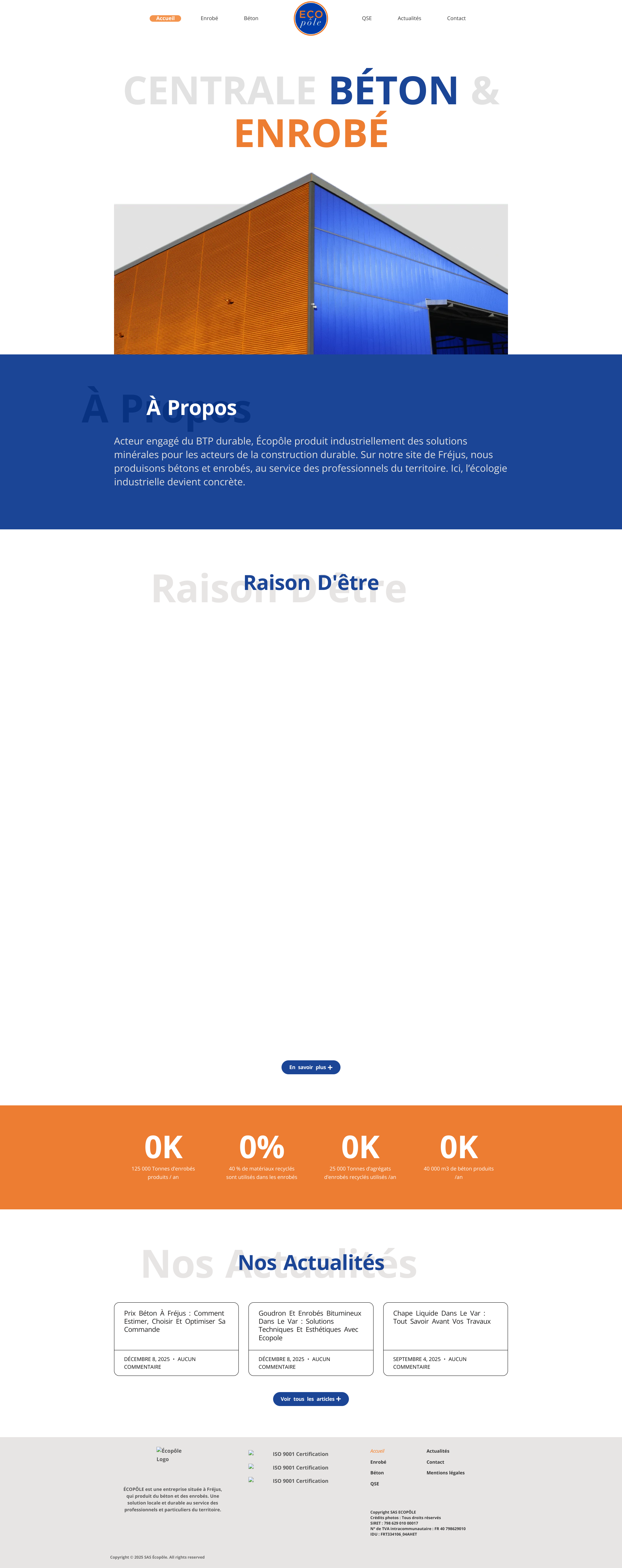 Aperçu du site