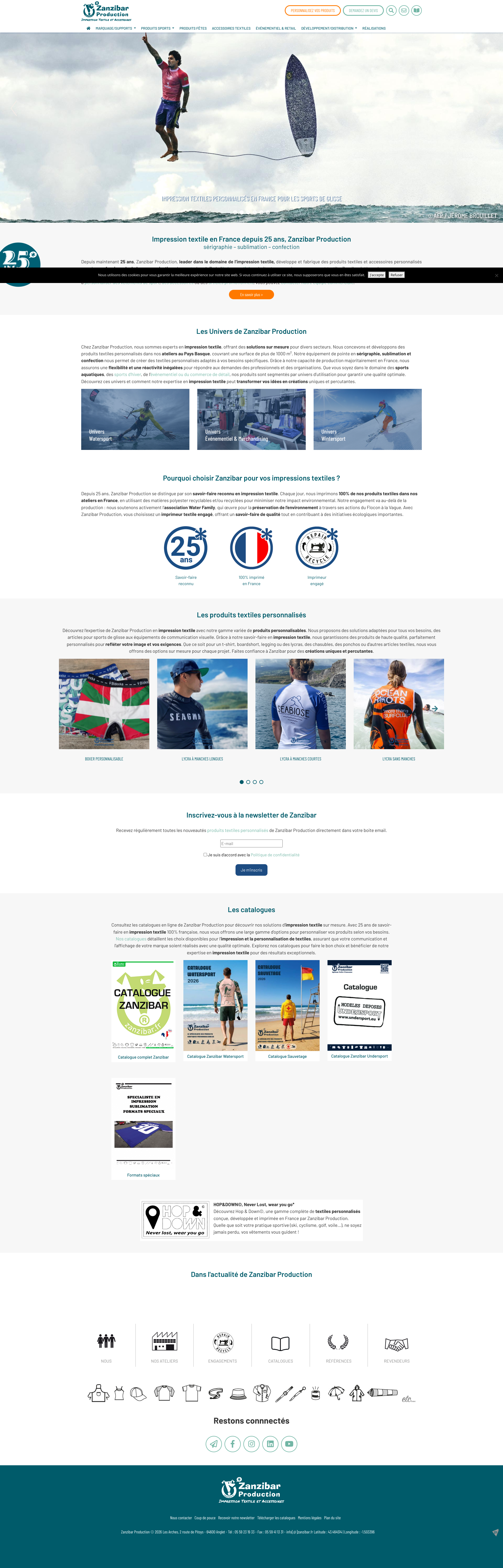 Aperçu du site