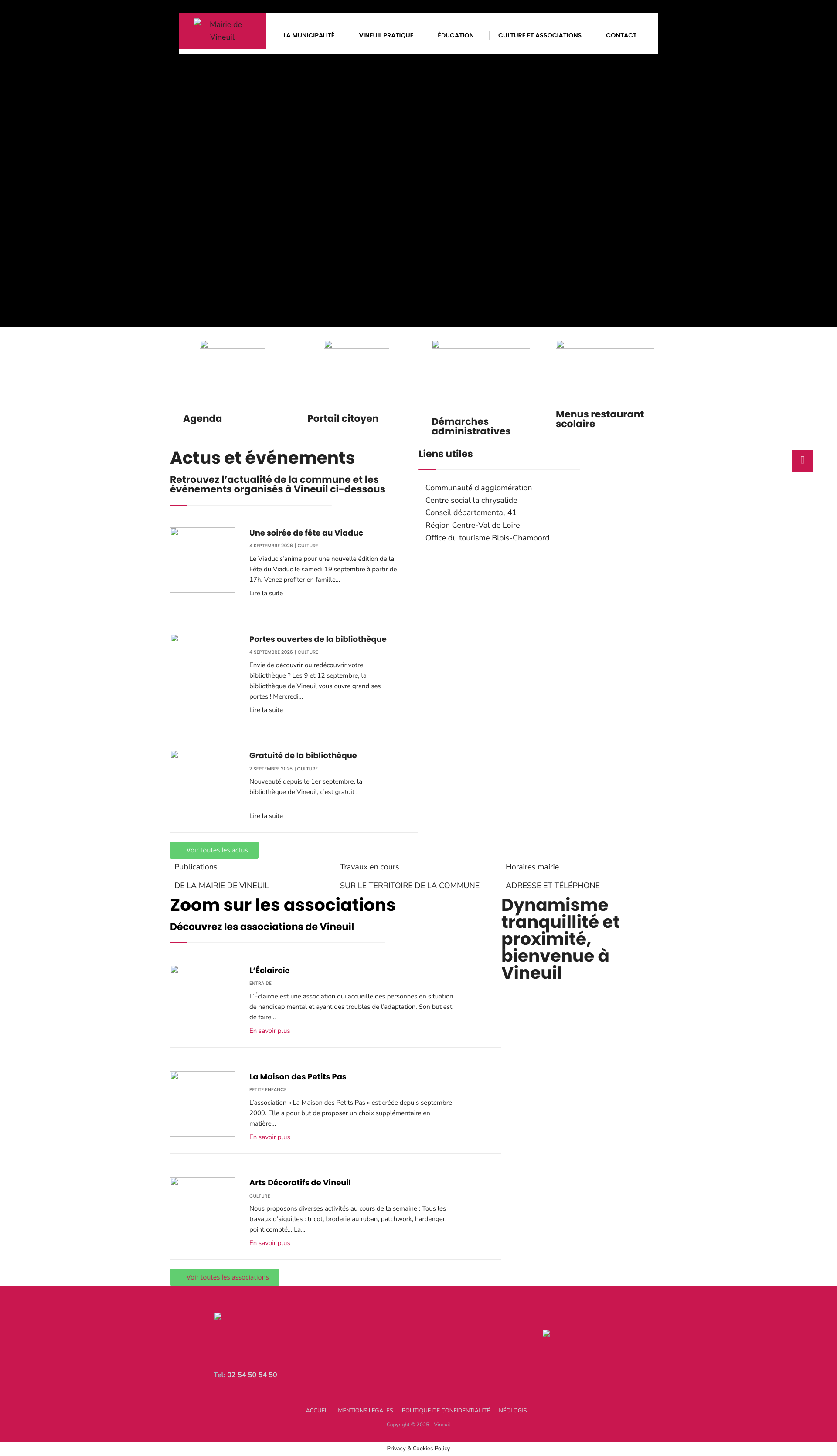 Aperçu du site