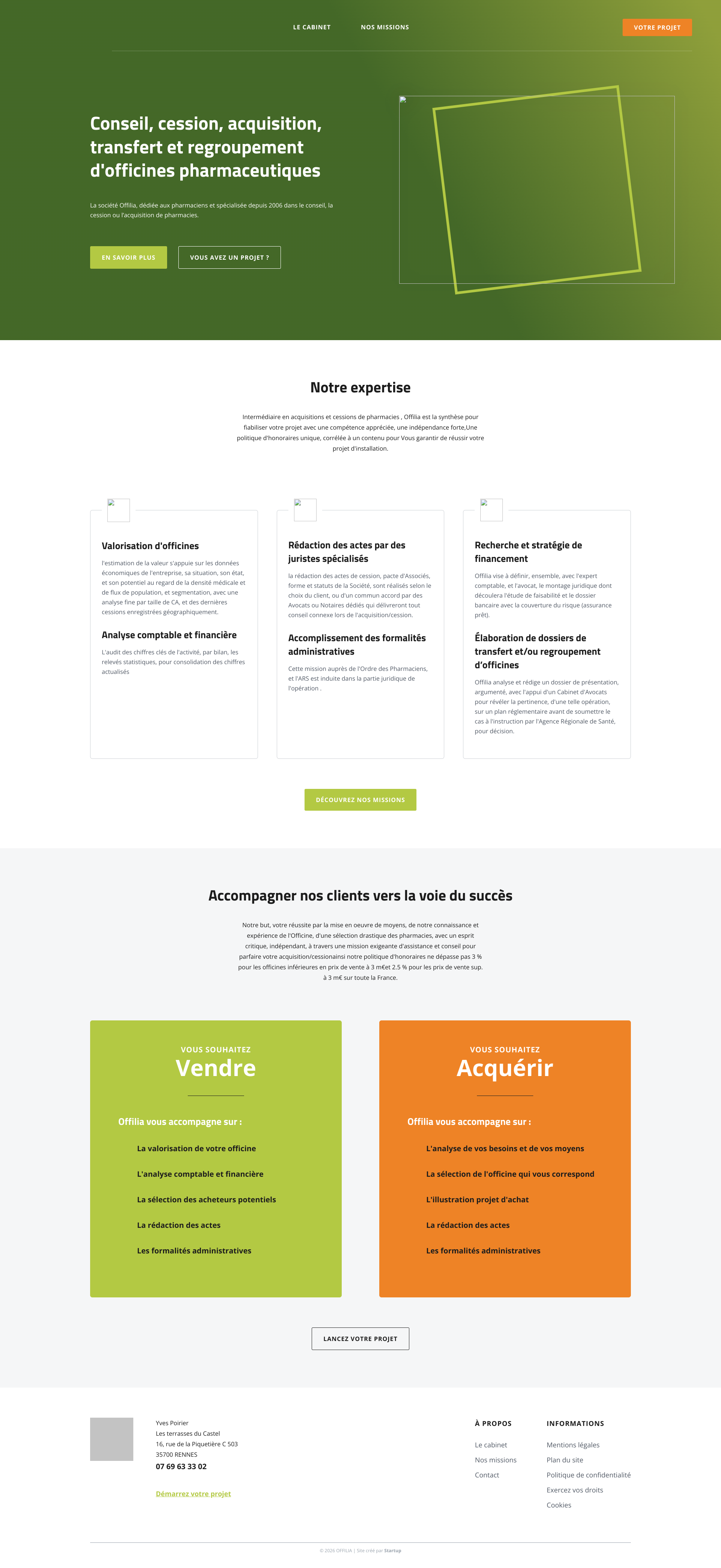 Aperçu du site