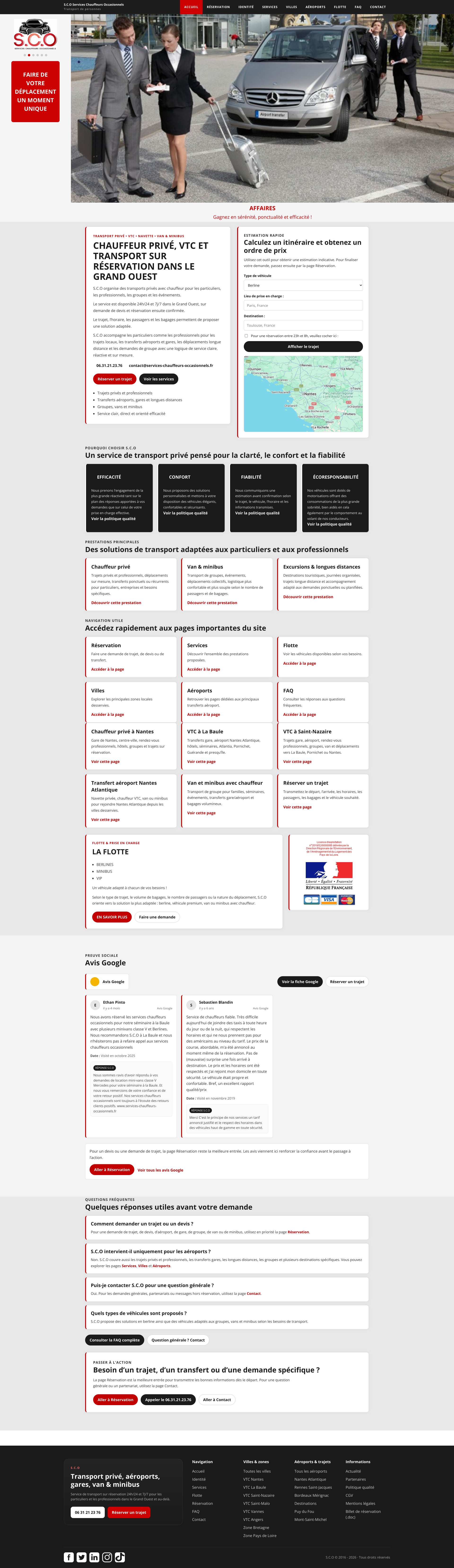 Aperçu du site