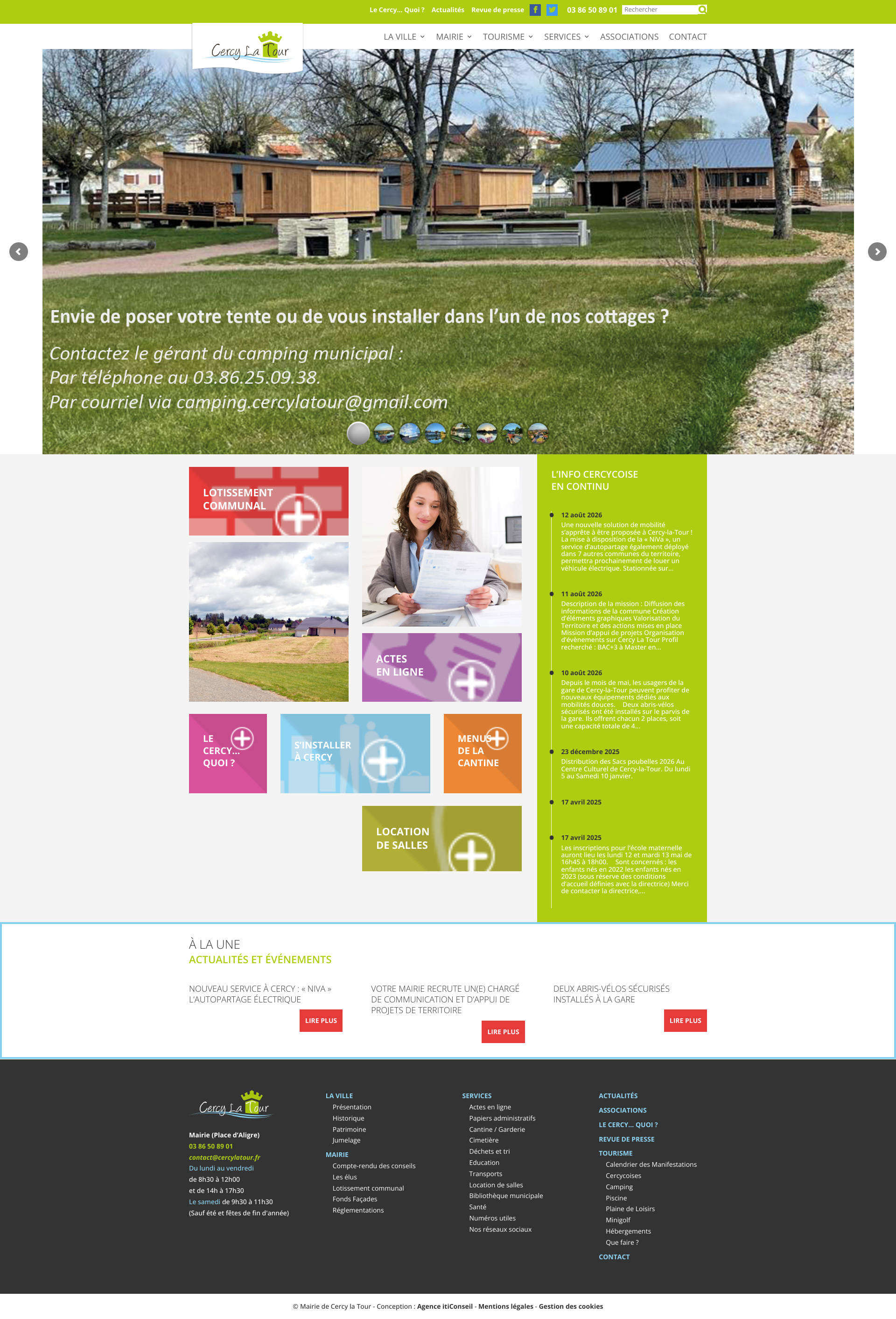 Aperçu du site