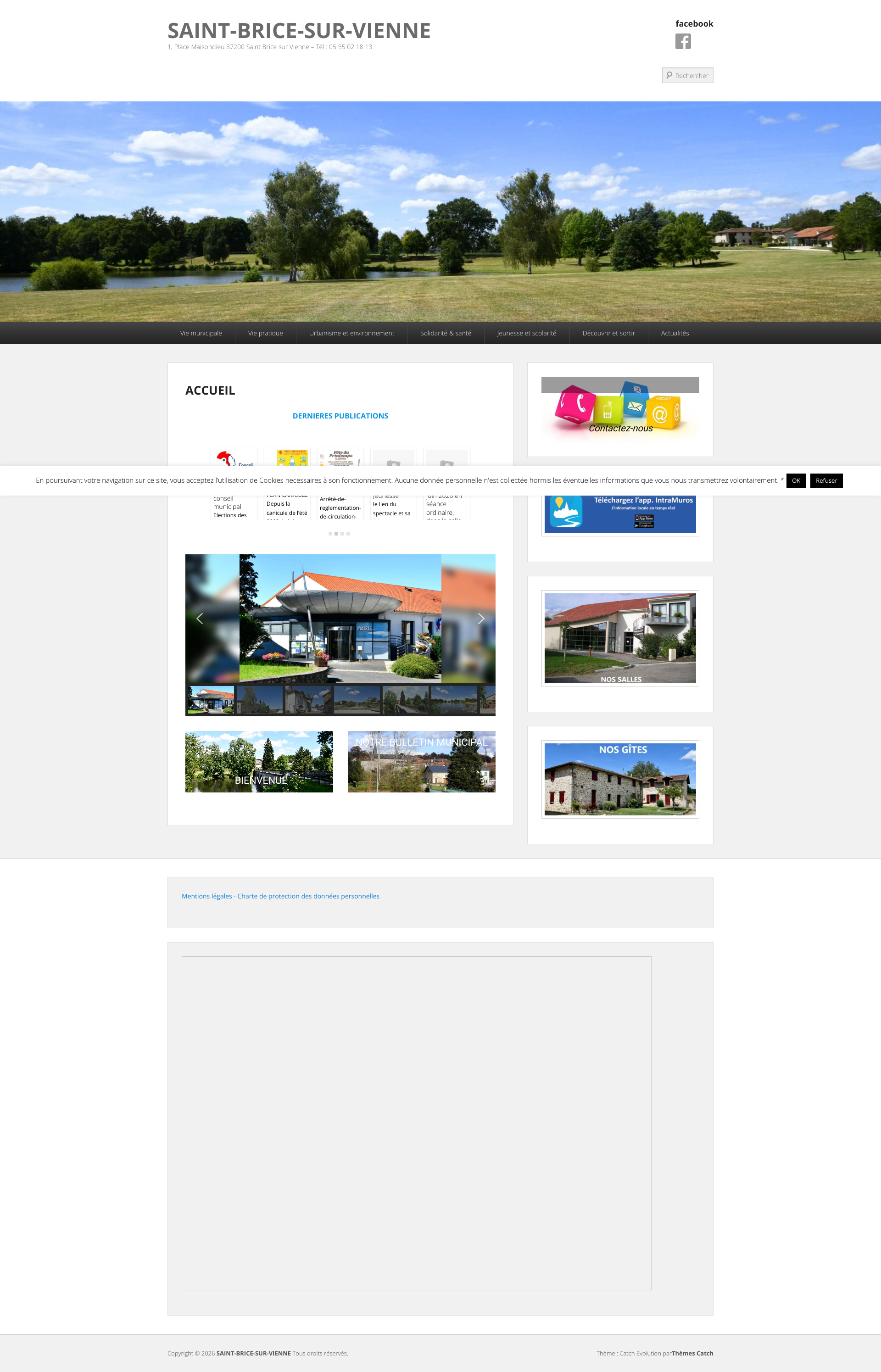 Aperçu du site