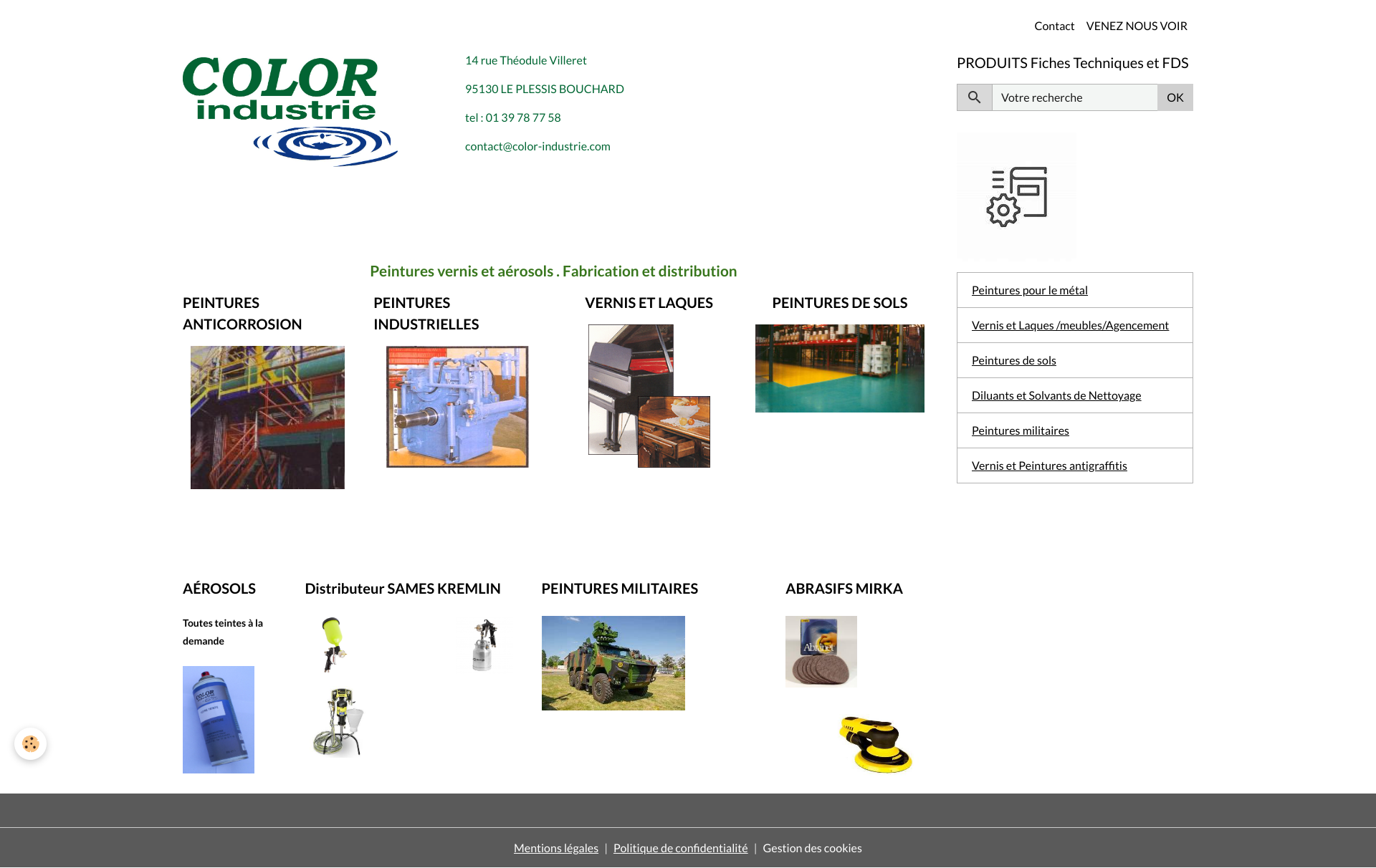 Aperçu du site