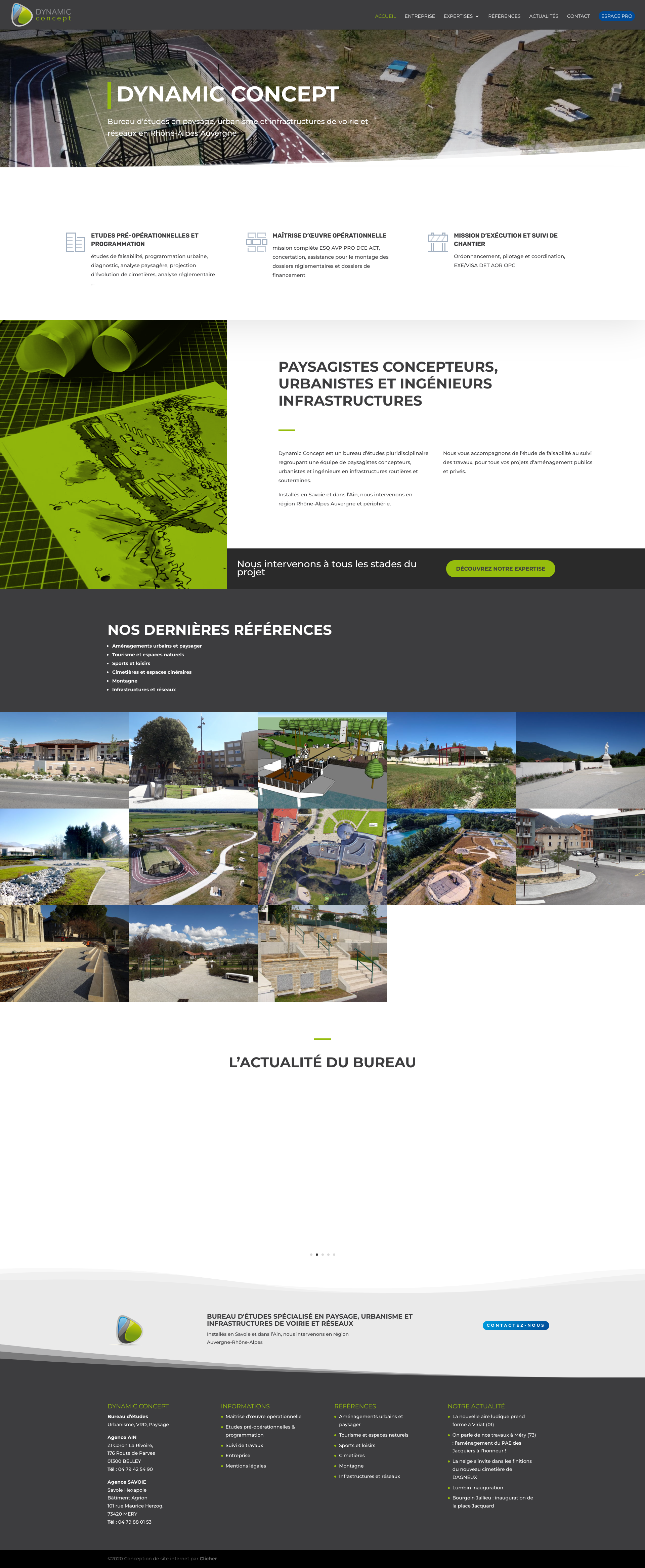 Aperçu du site