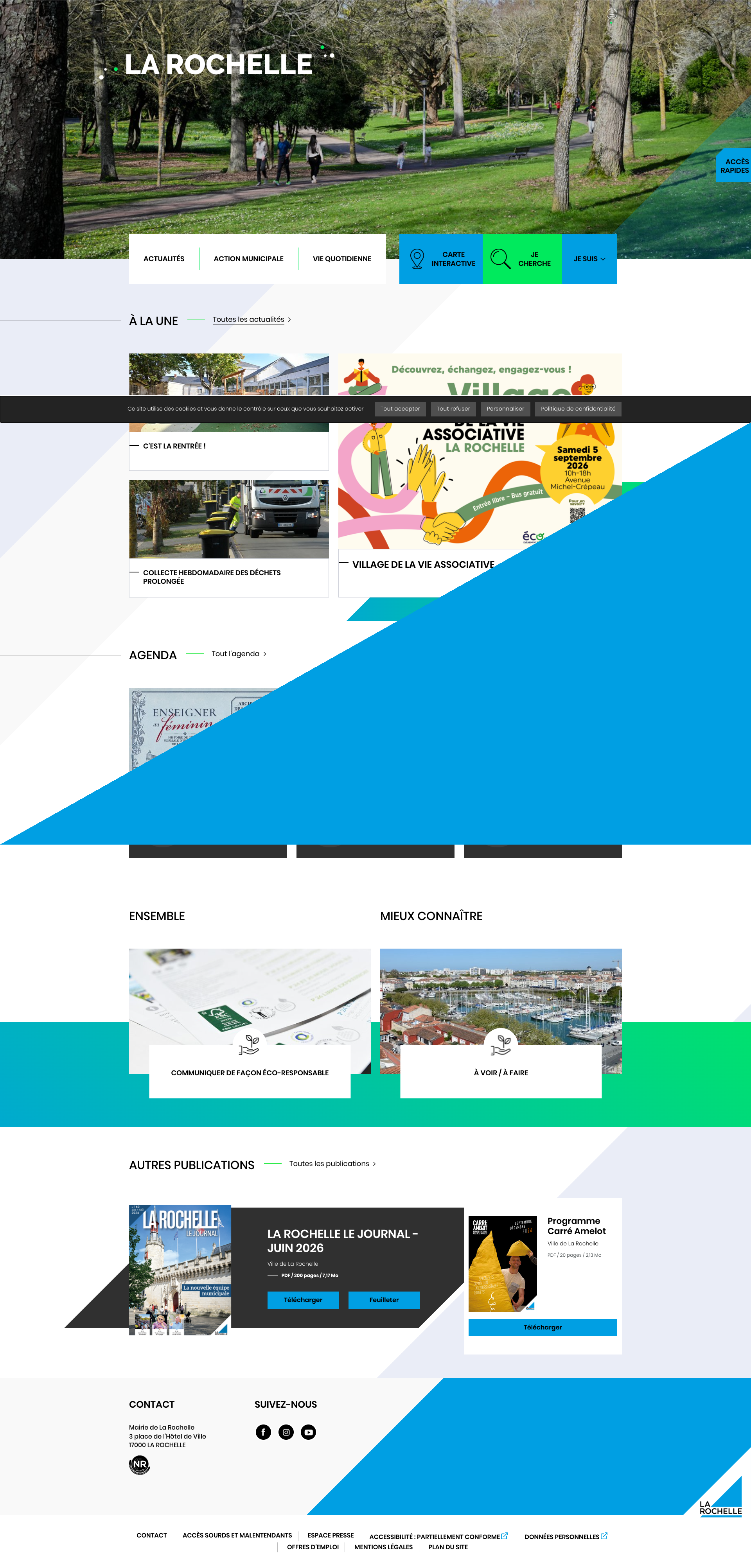 Aperçu du site