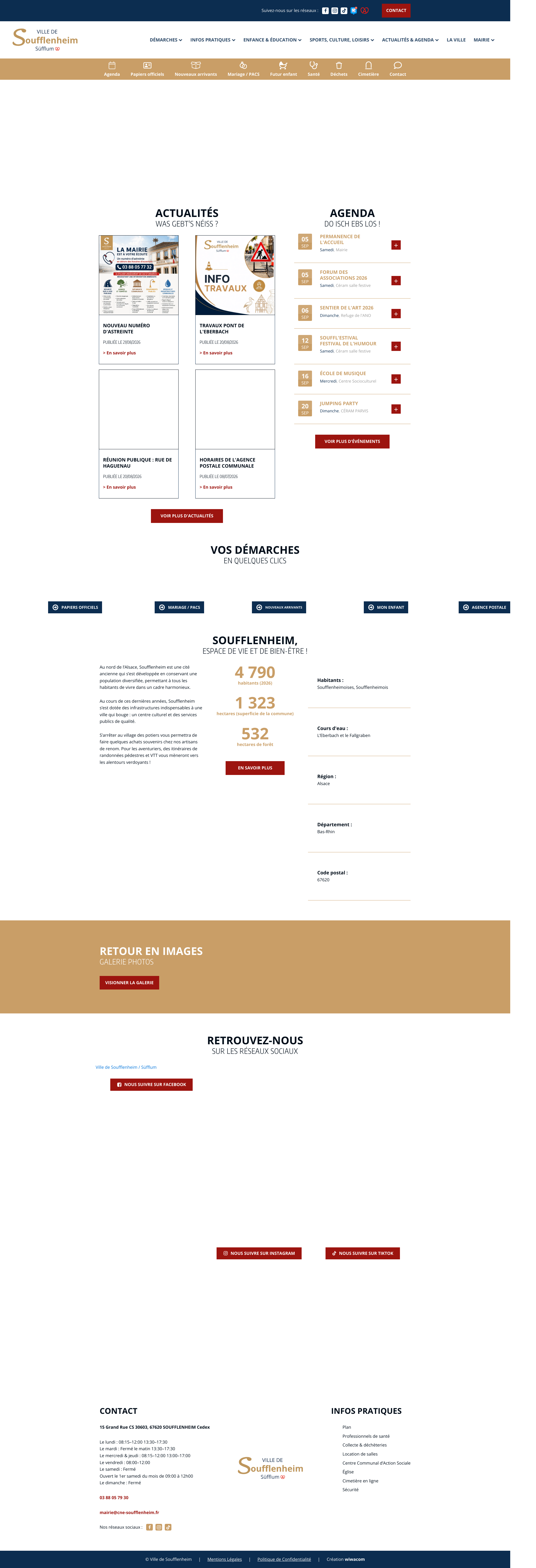 Aperçu du site