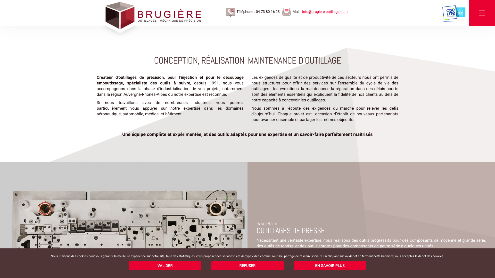Aperçu du site
