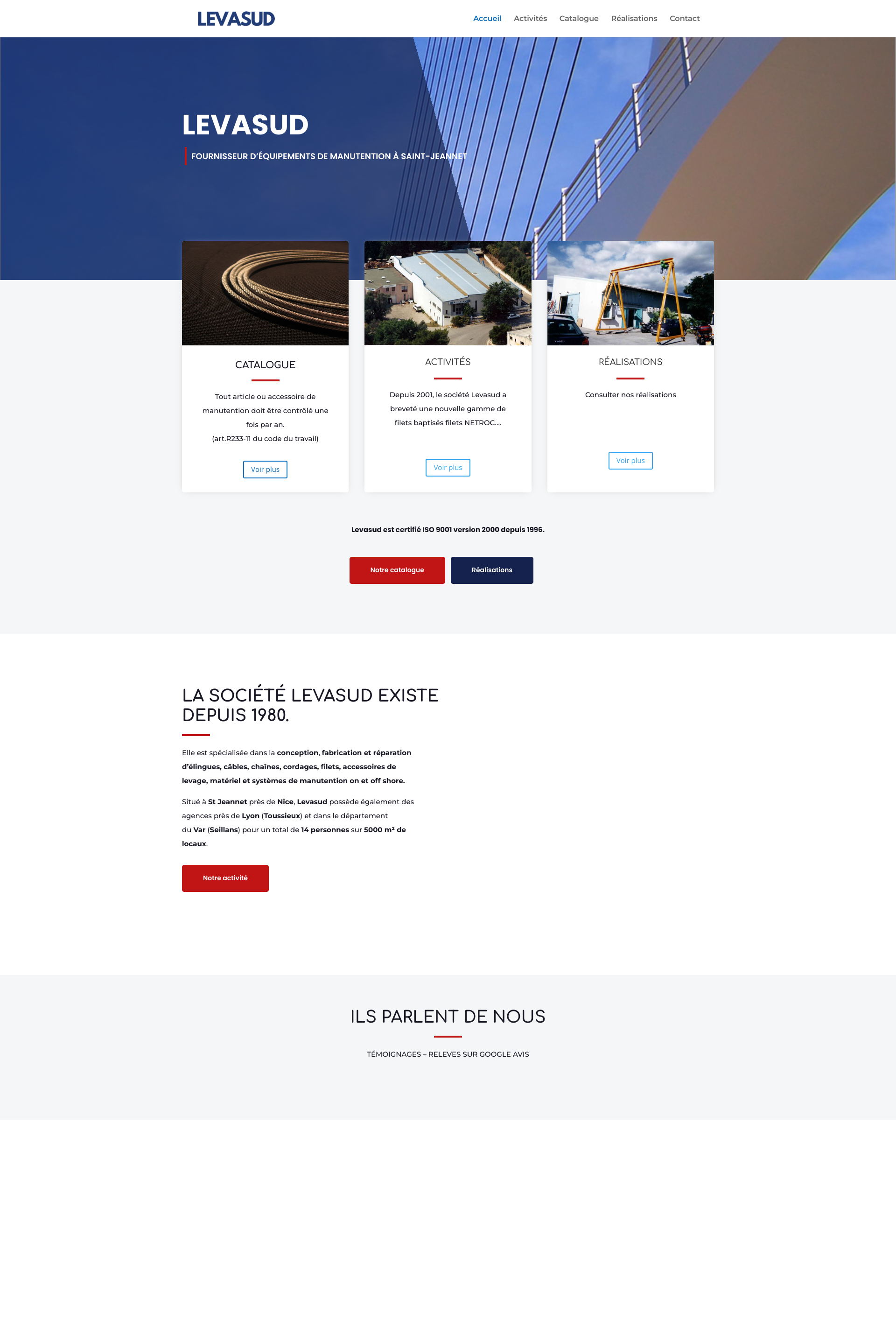 Aperçu du site