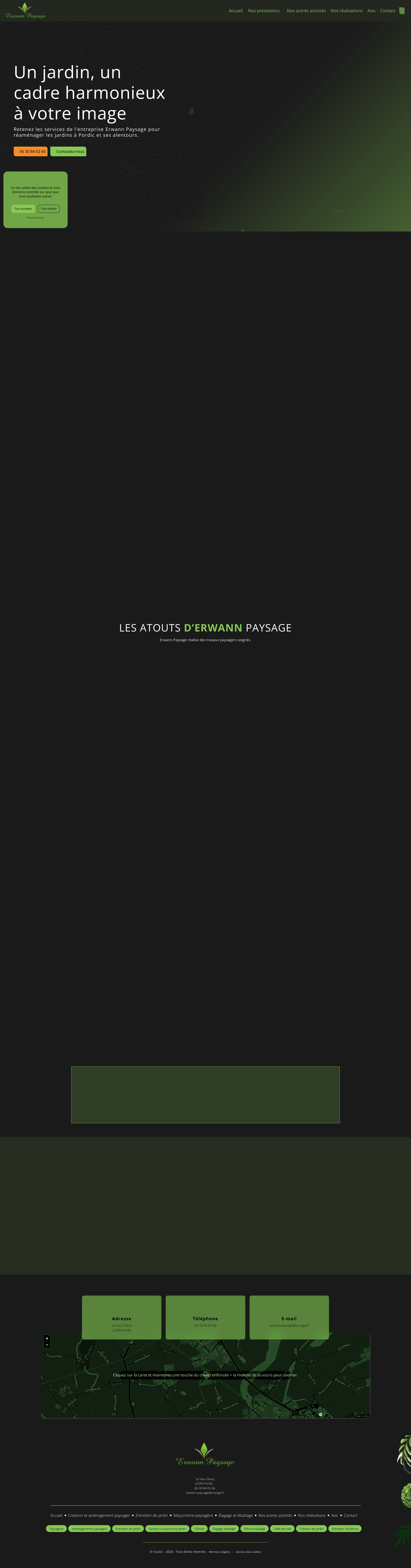 Aperçu du site