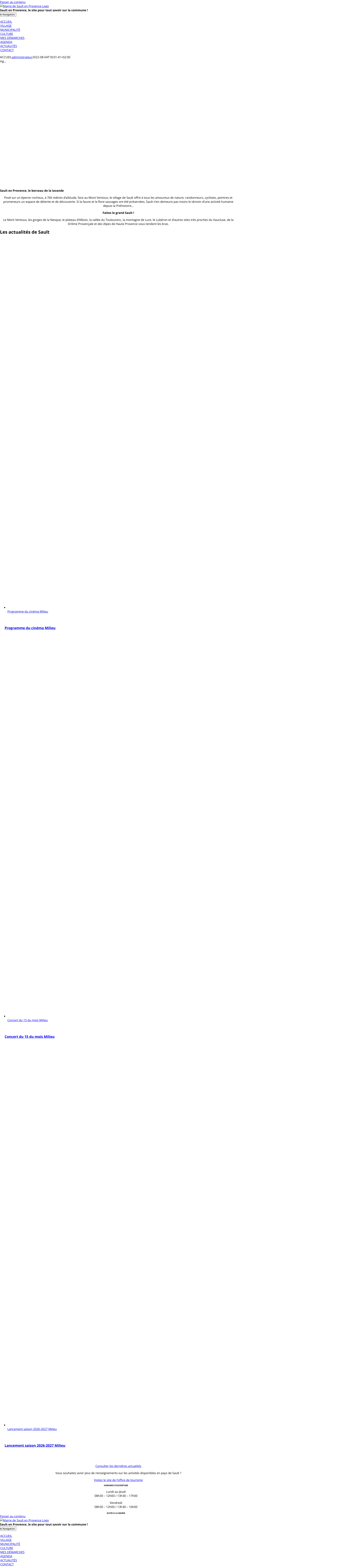 Aperçu du site