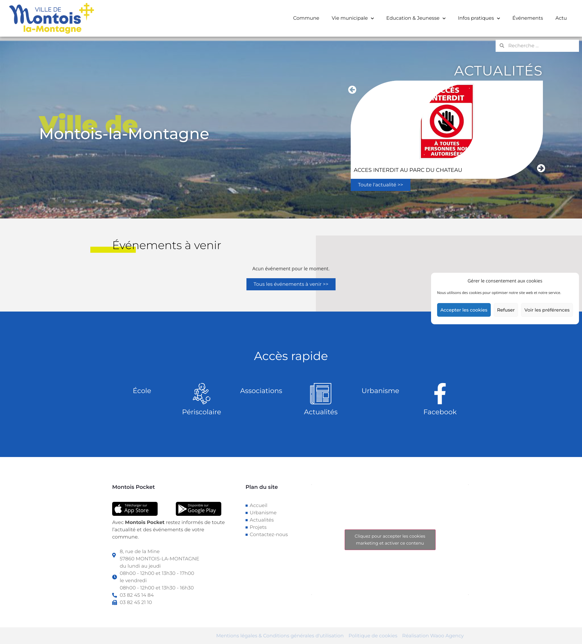 Aperçu du site