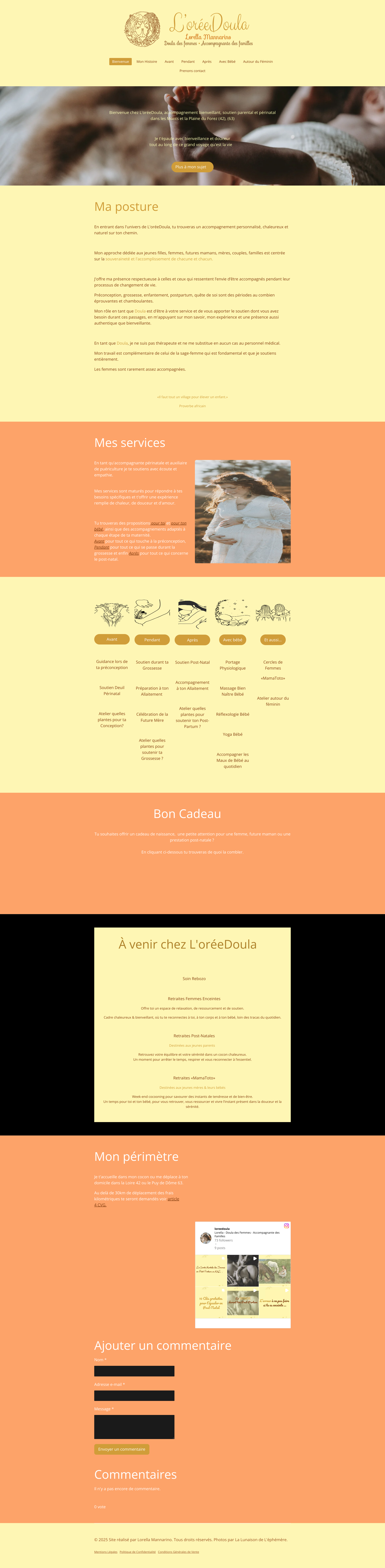 Aperçu du site
