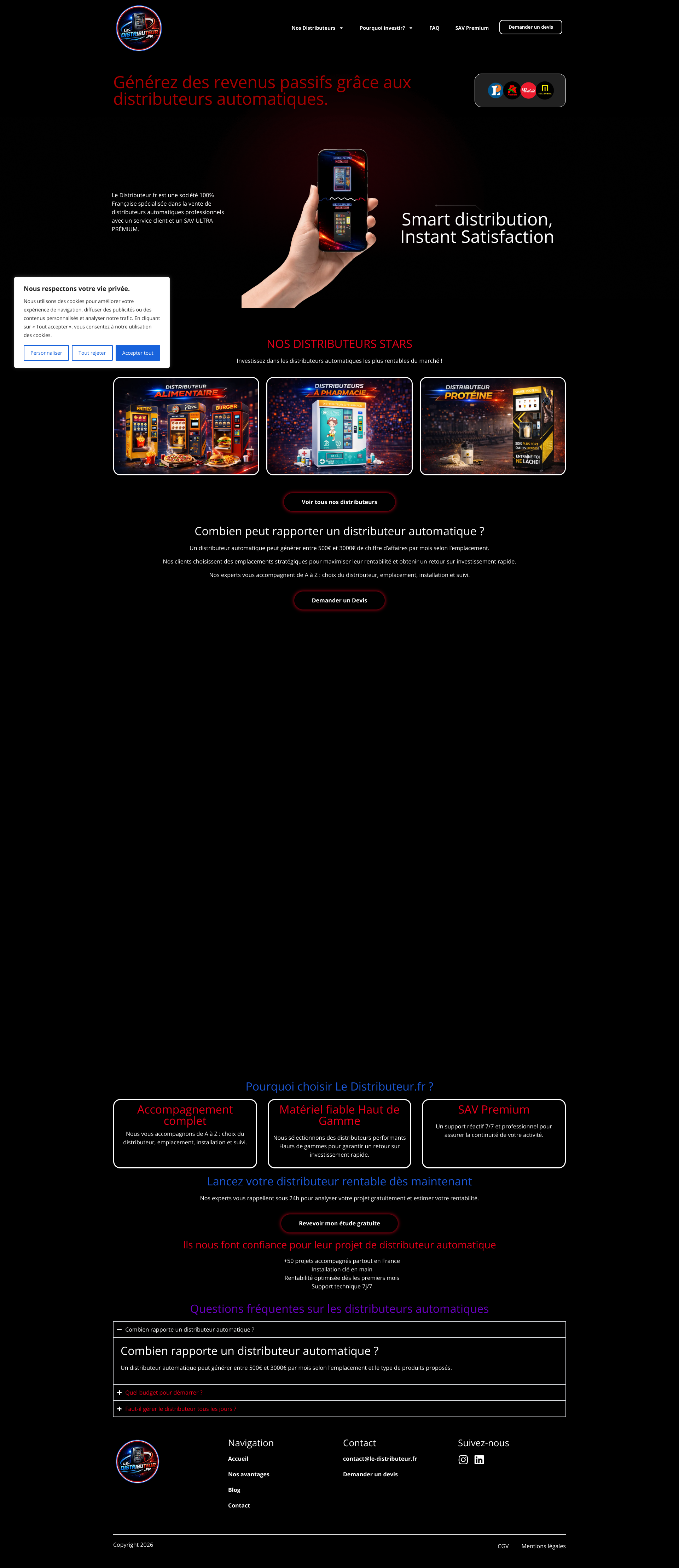Aperçu du site