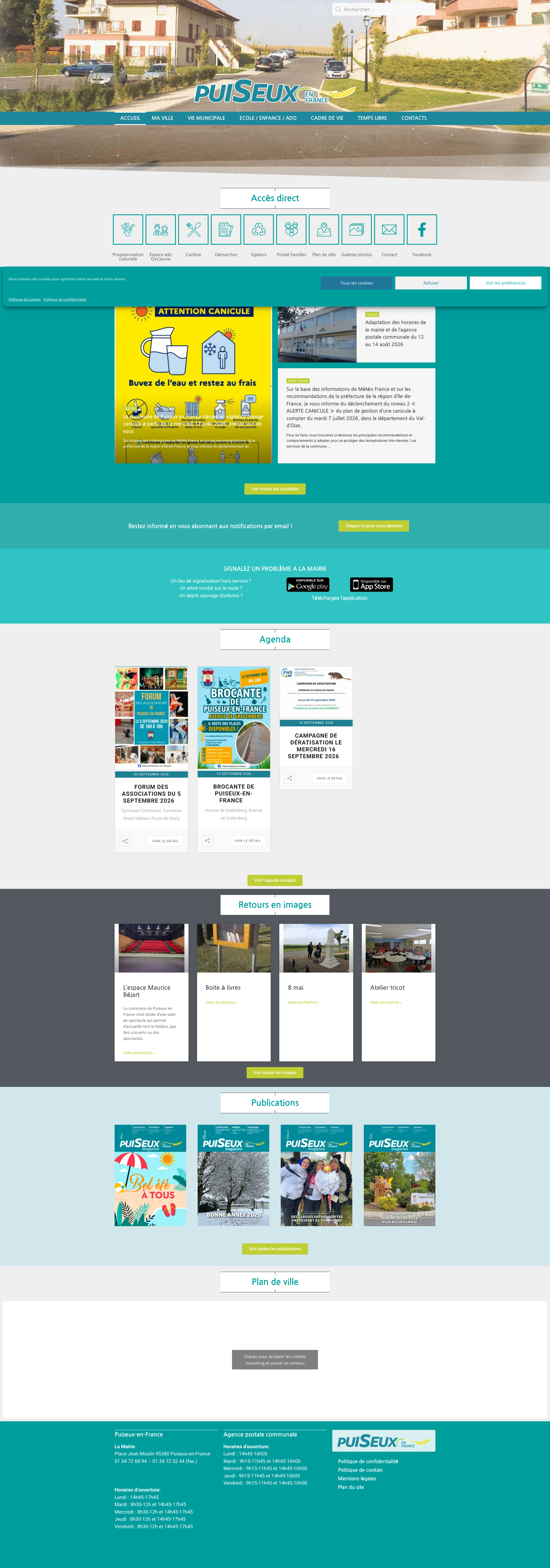 Aperçu du site