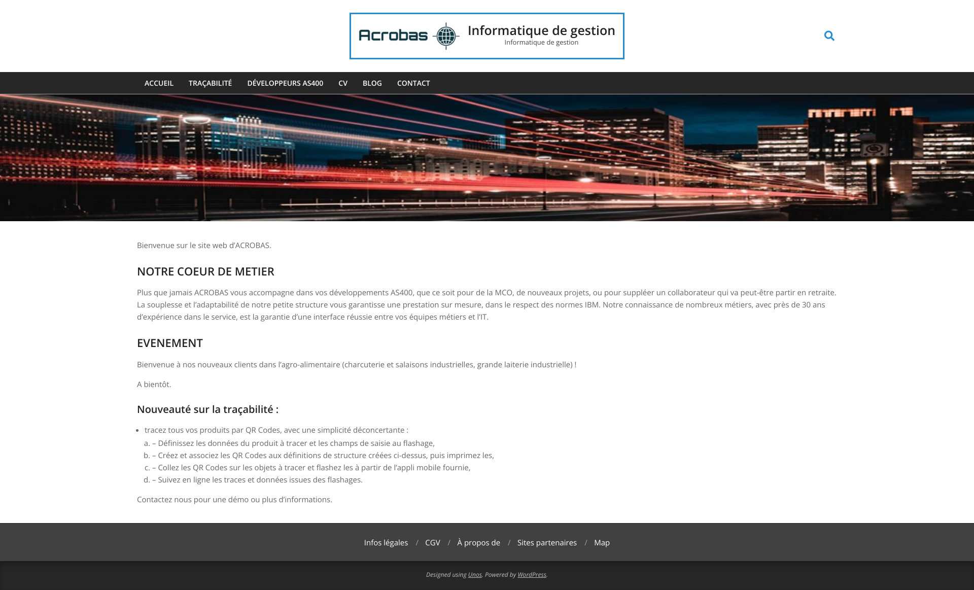 Aperçu du site