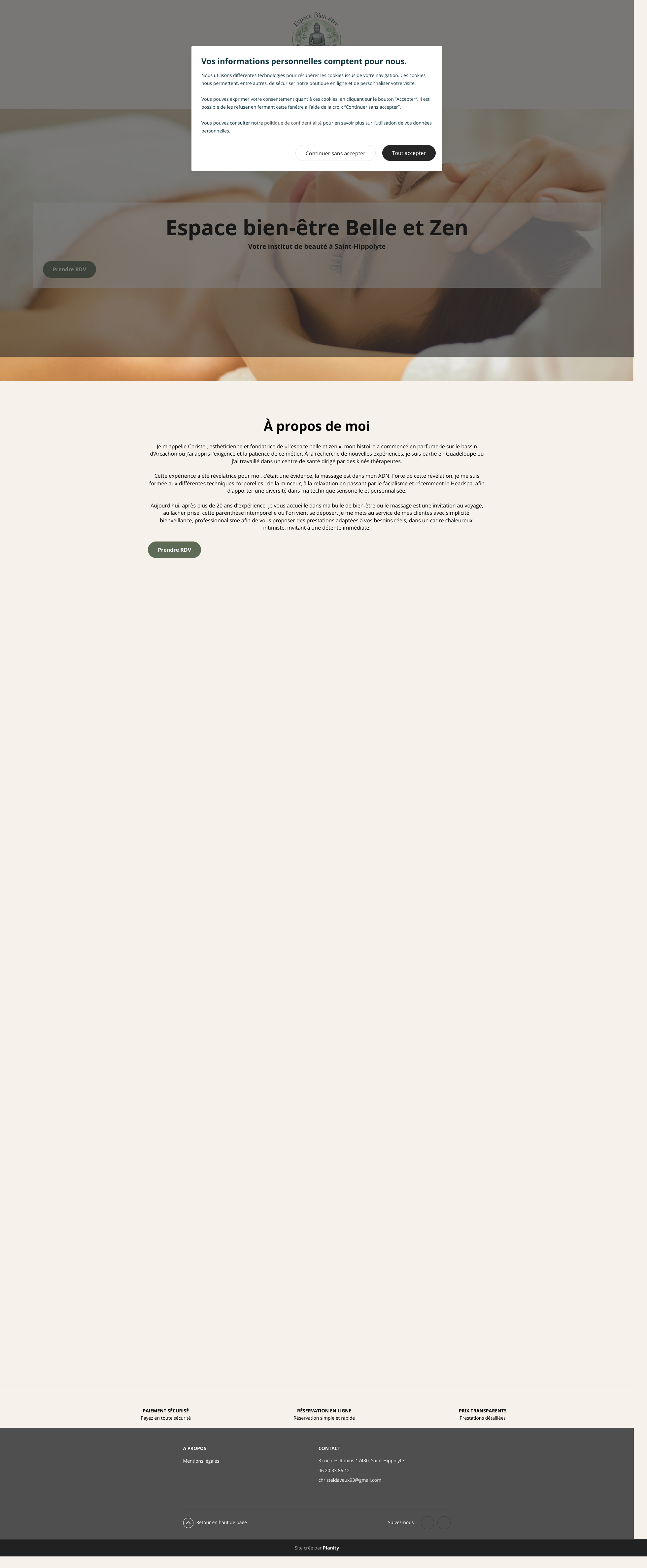 Aperçu du site