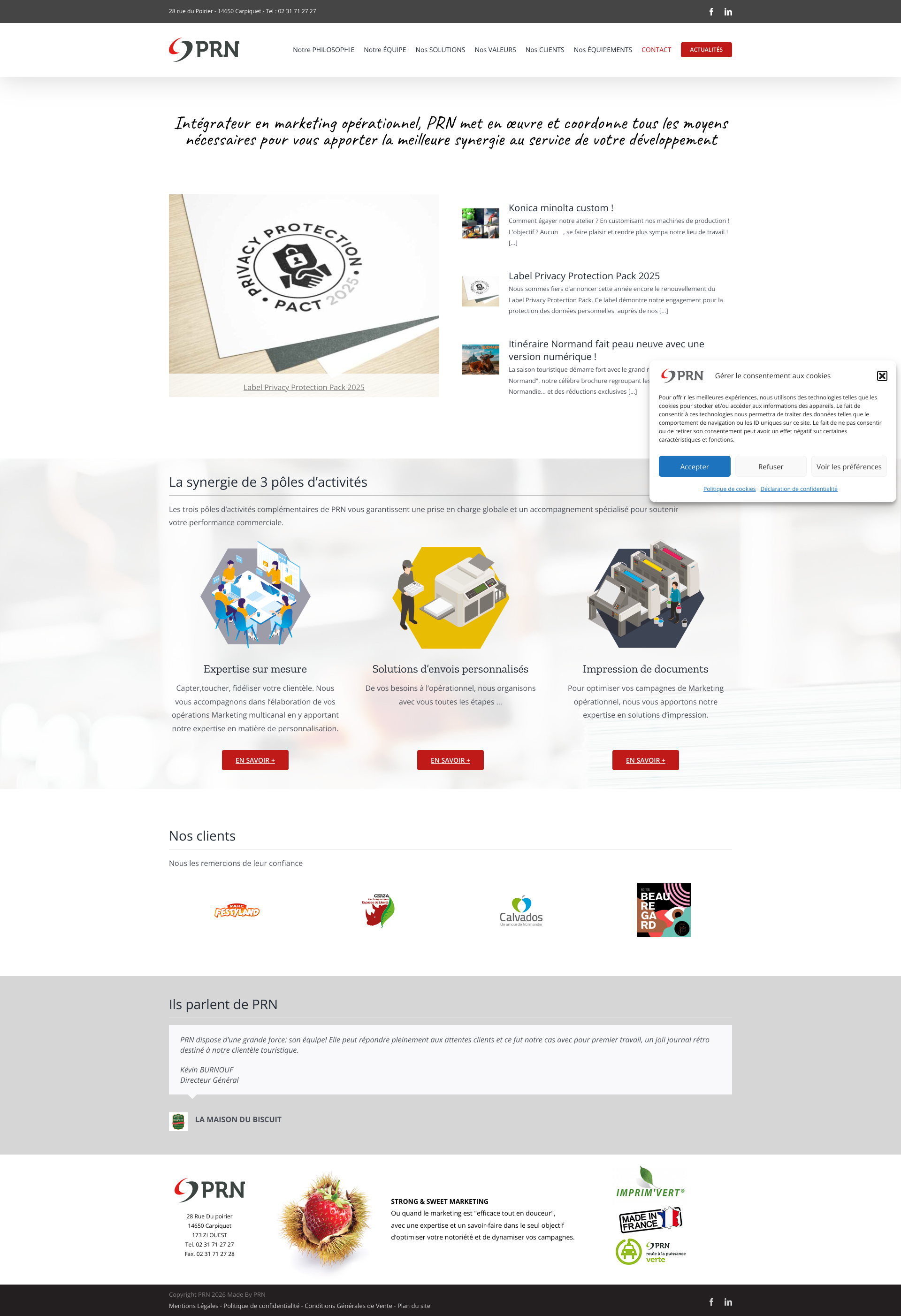 Aperçu du site