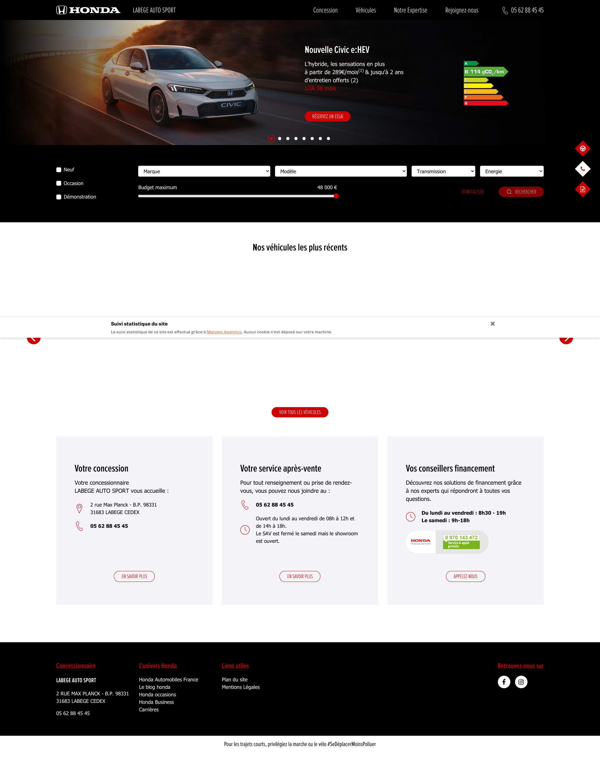 Aperçu du site
