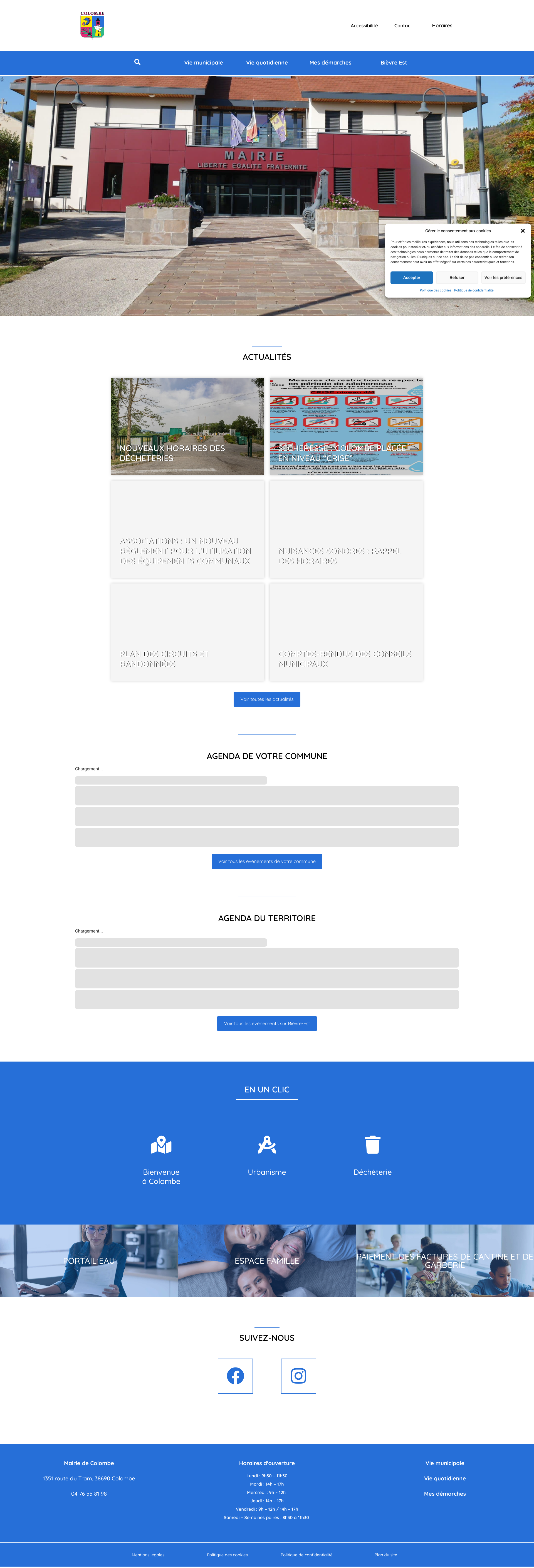 Aperçu du site