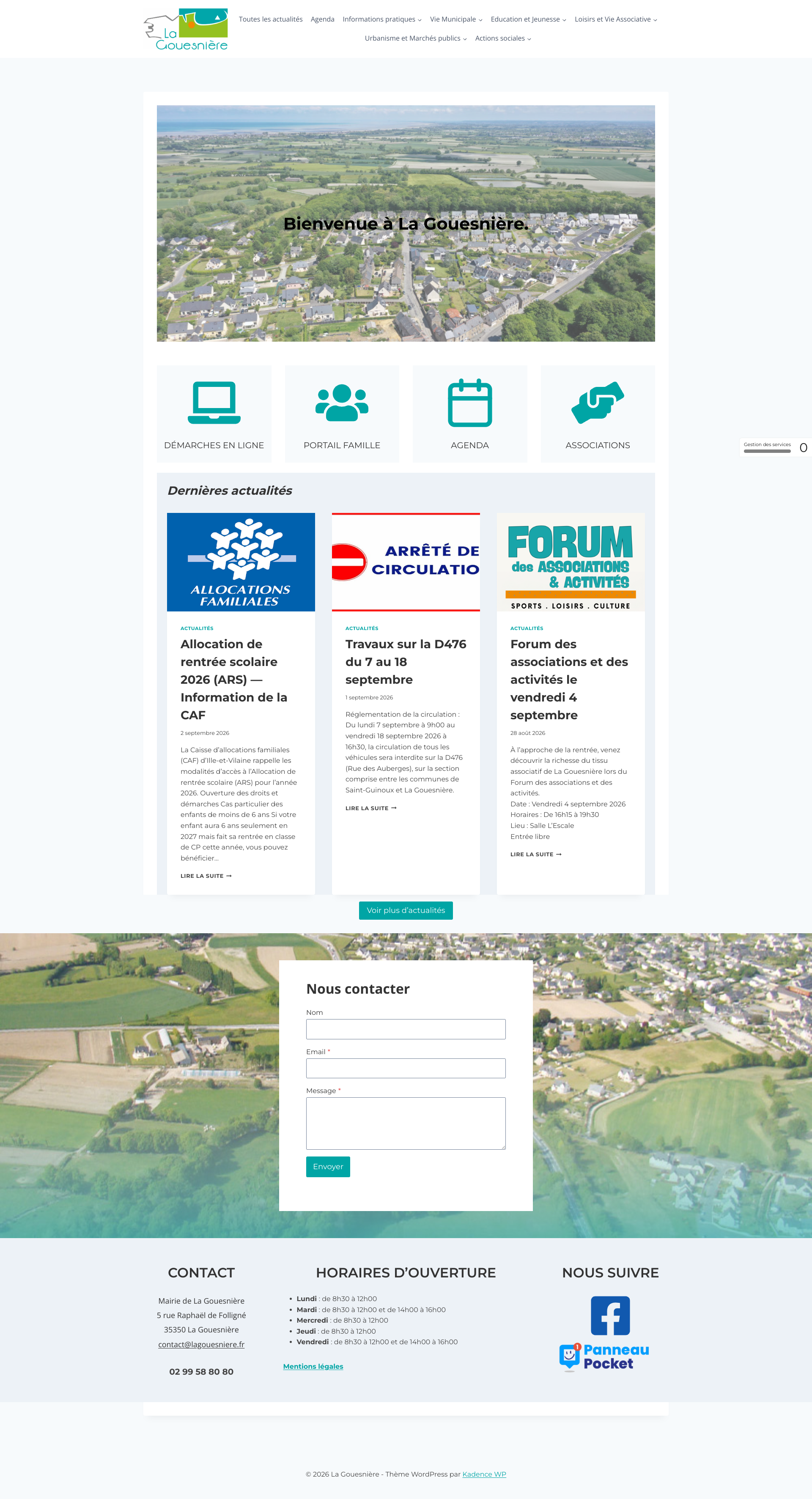 Aperçu du site
