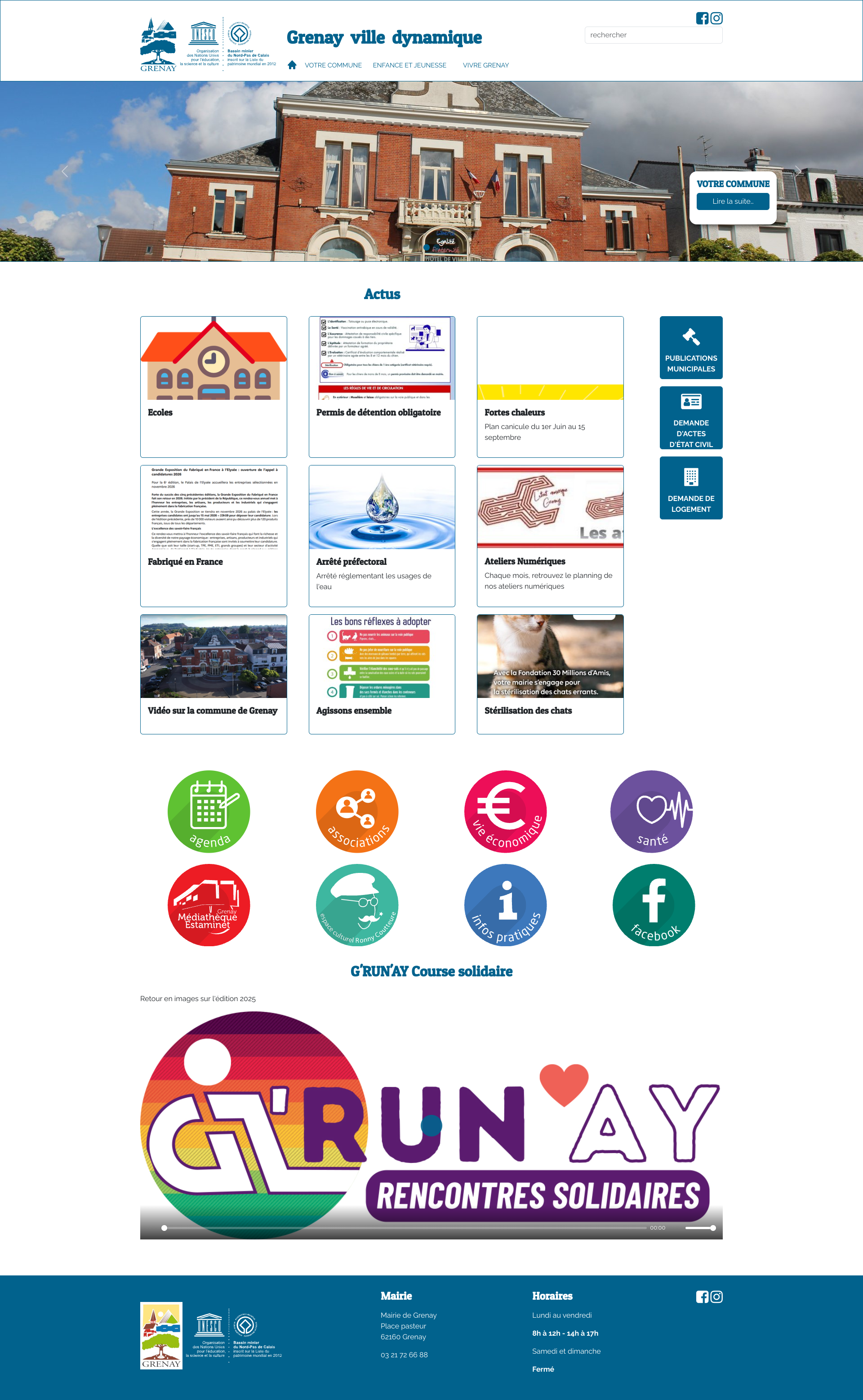 Aperçu du site