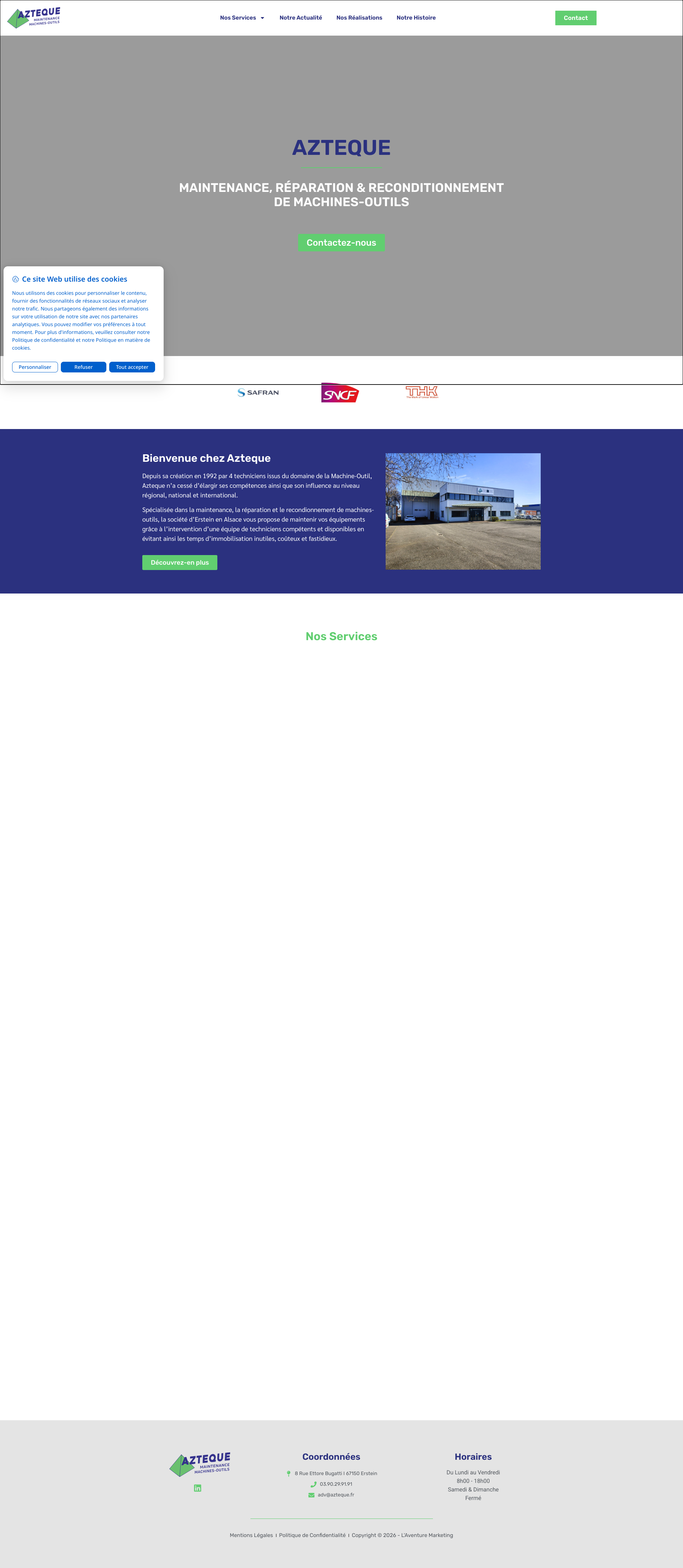 Aperçu du site