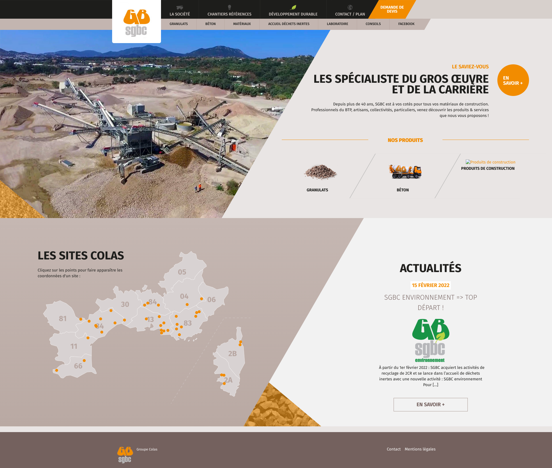 Aperçu du site
