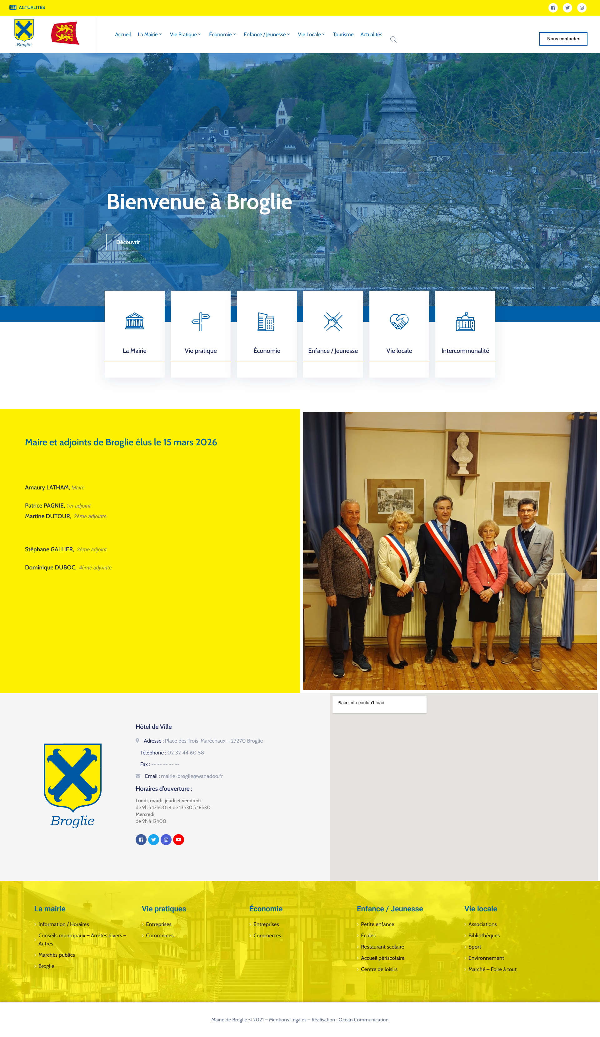 Aperçu du site
