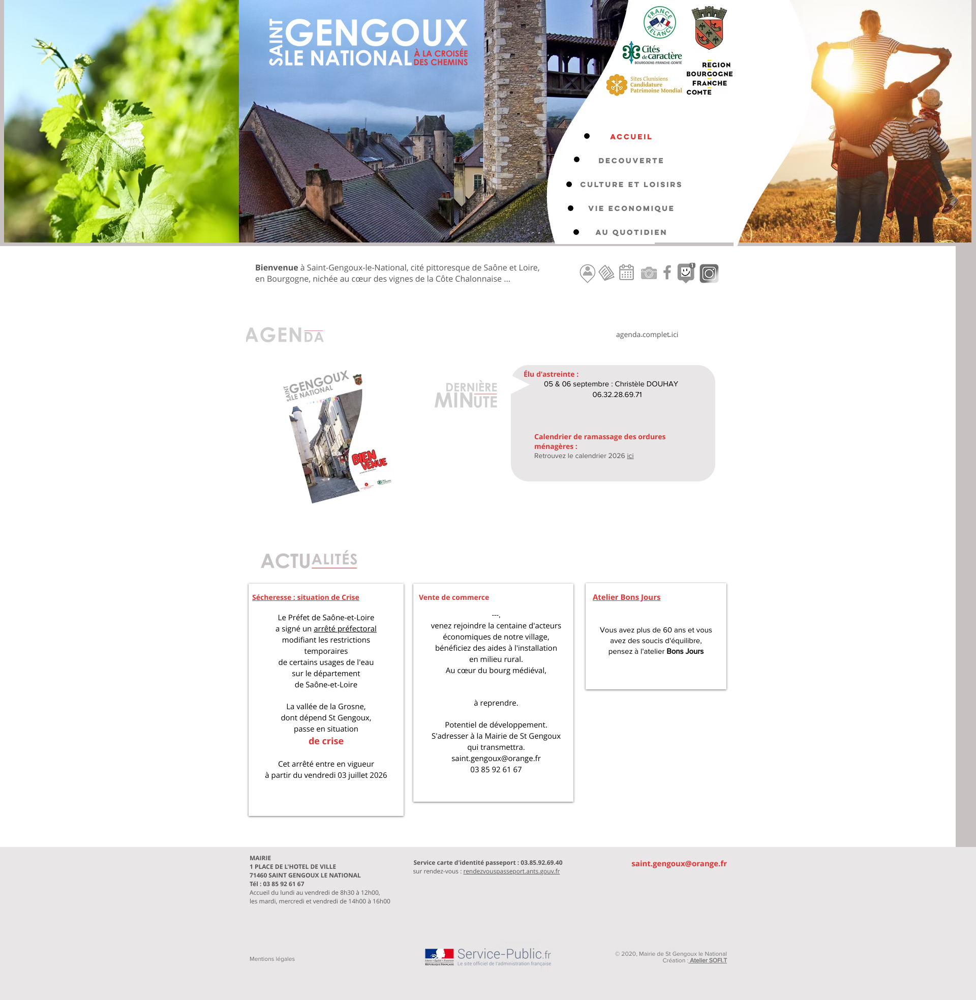Aperçu du site