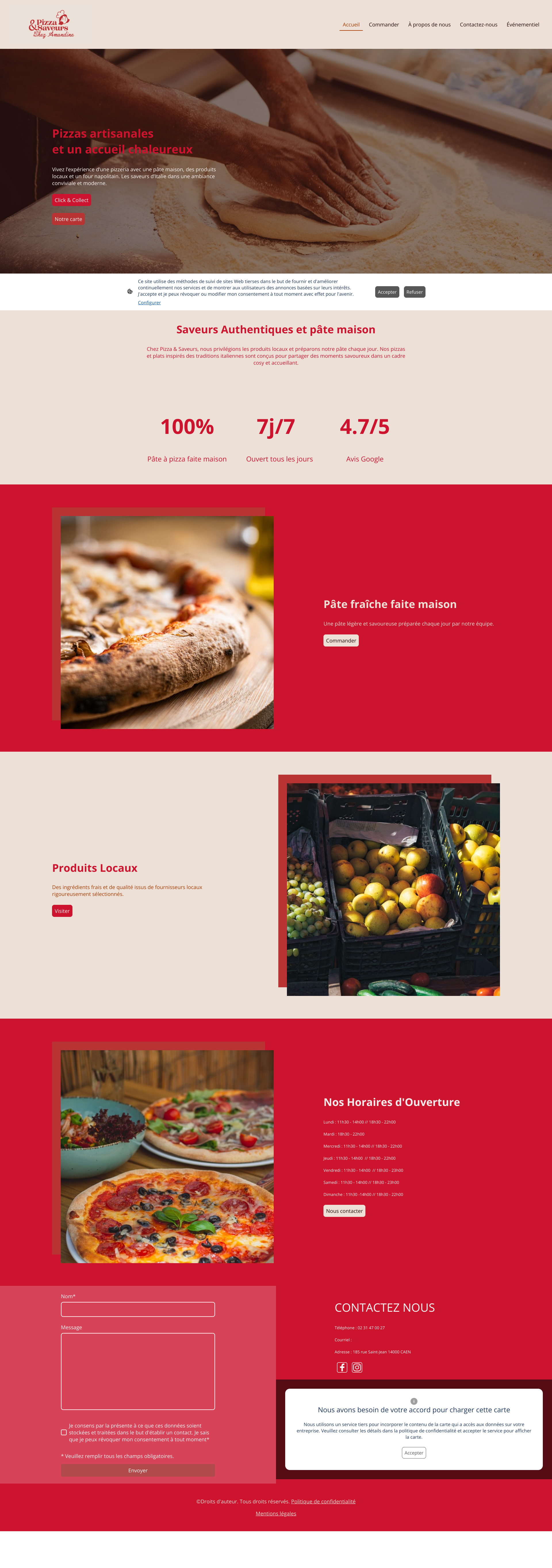 Aperçu du site