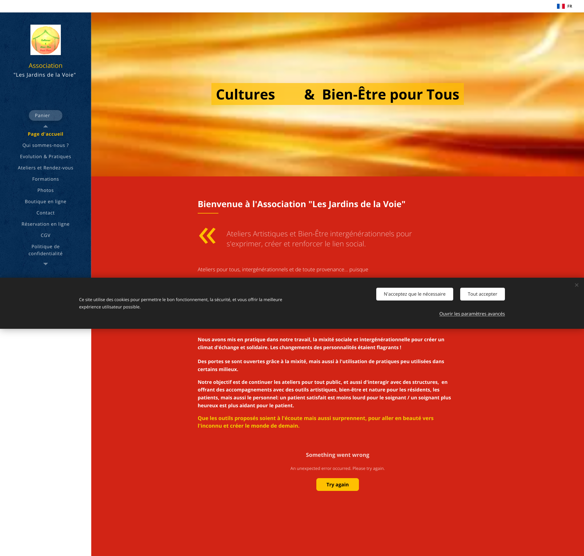 Aperçu du site