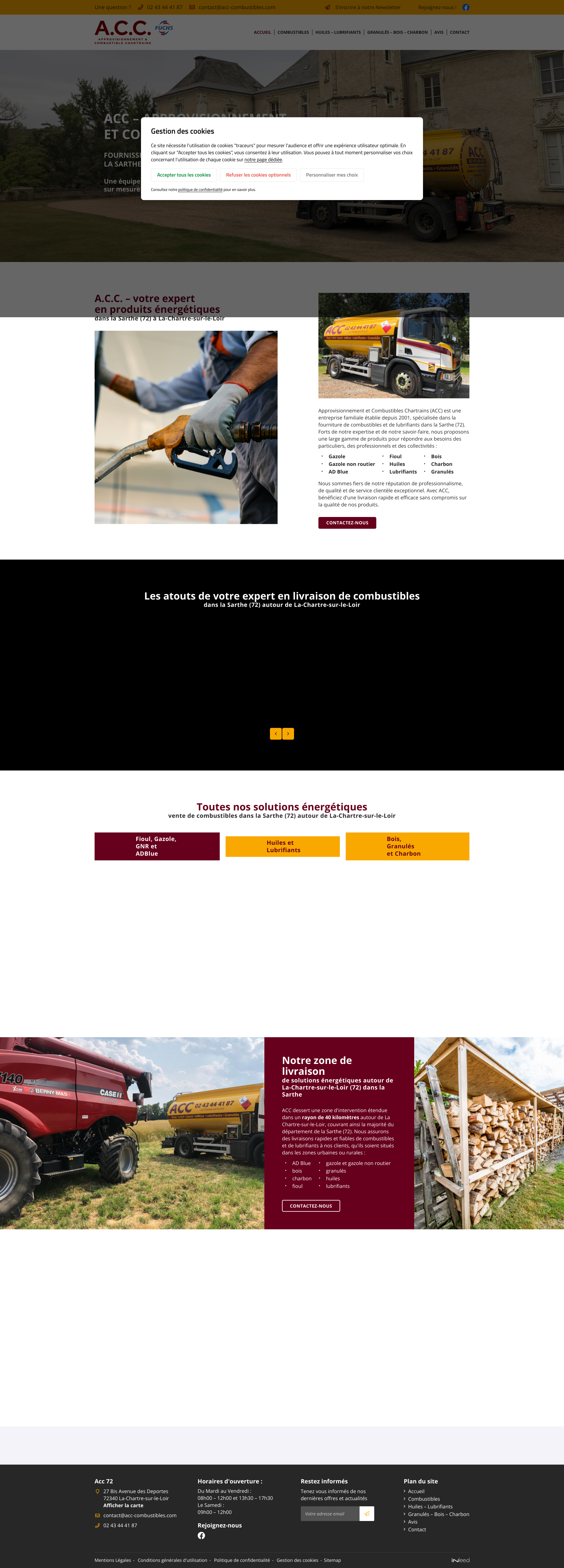 Aperçu du site