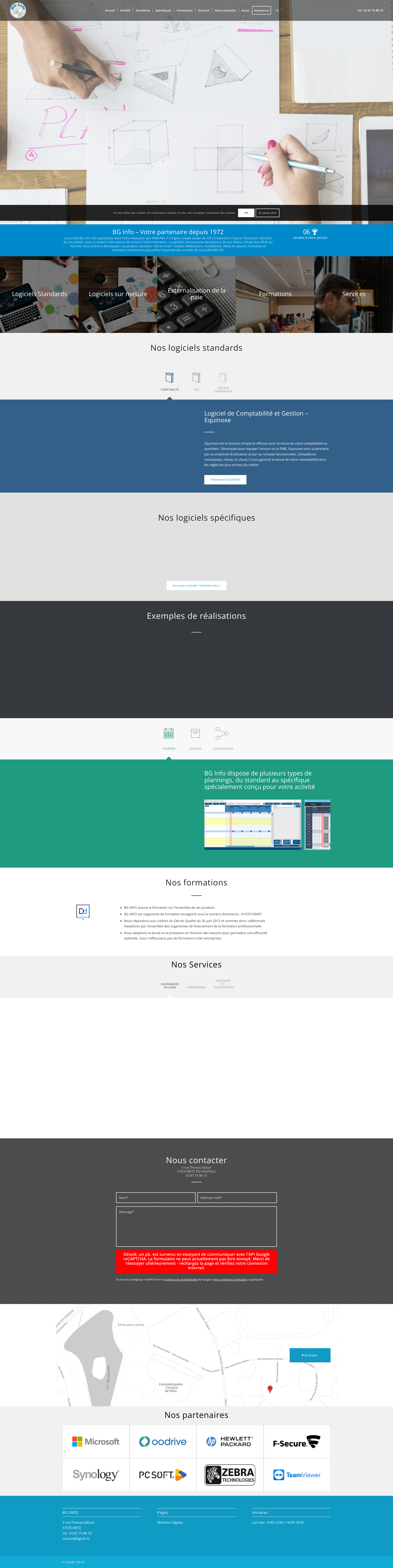 Aperçu du site
