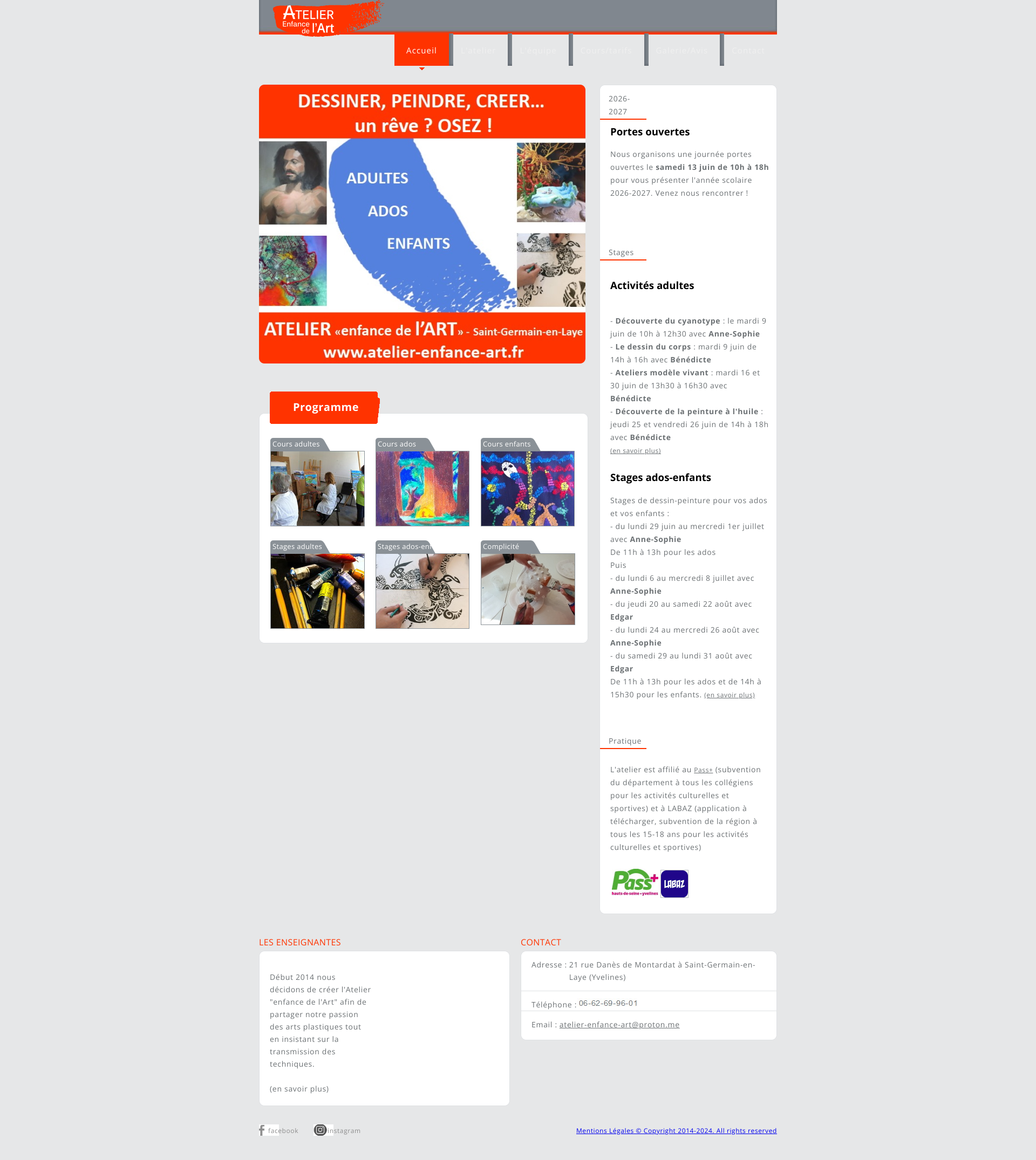 Aperçu du site