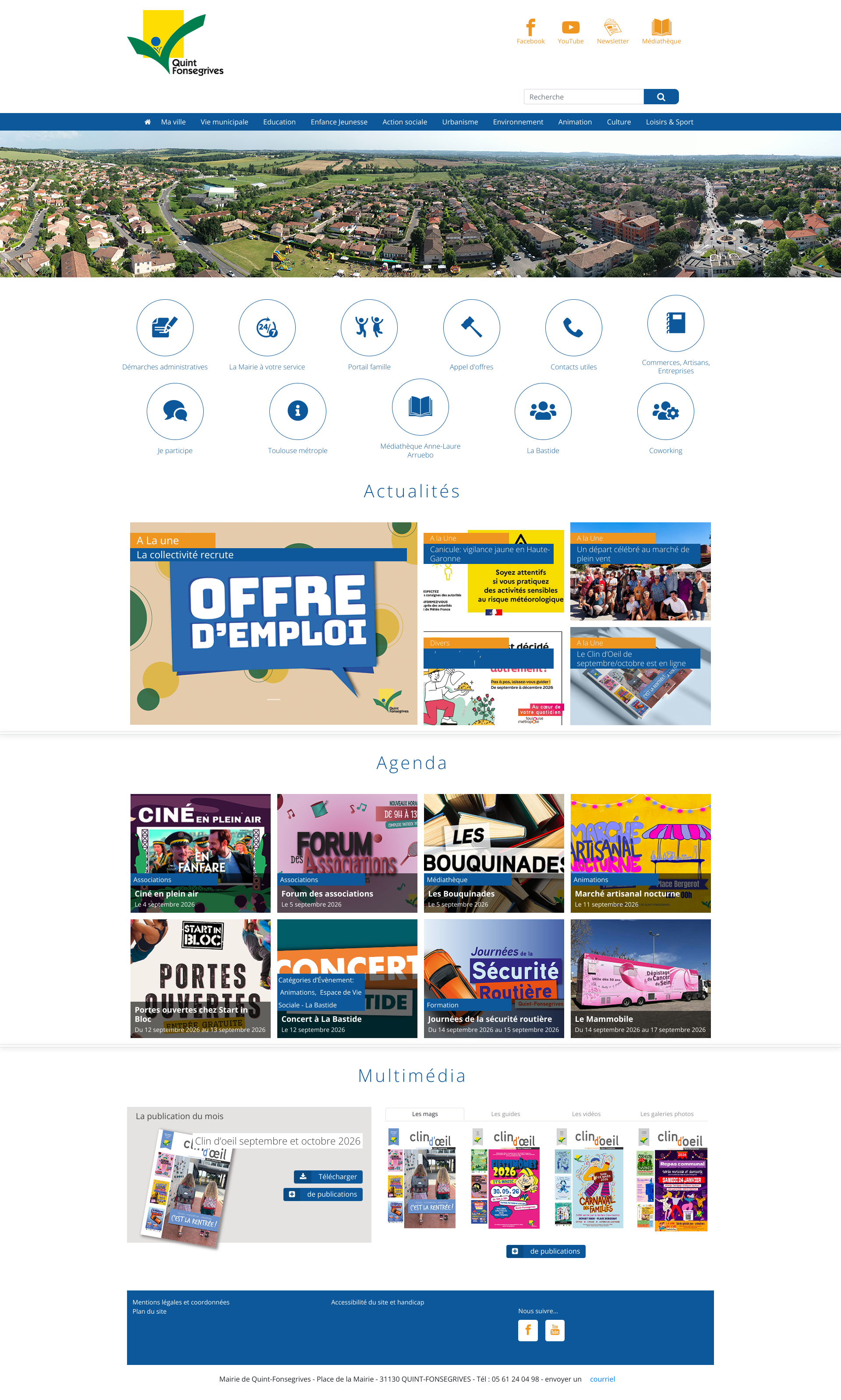 Aperçu du site