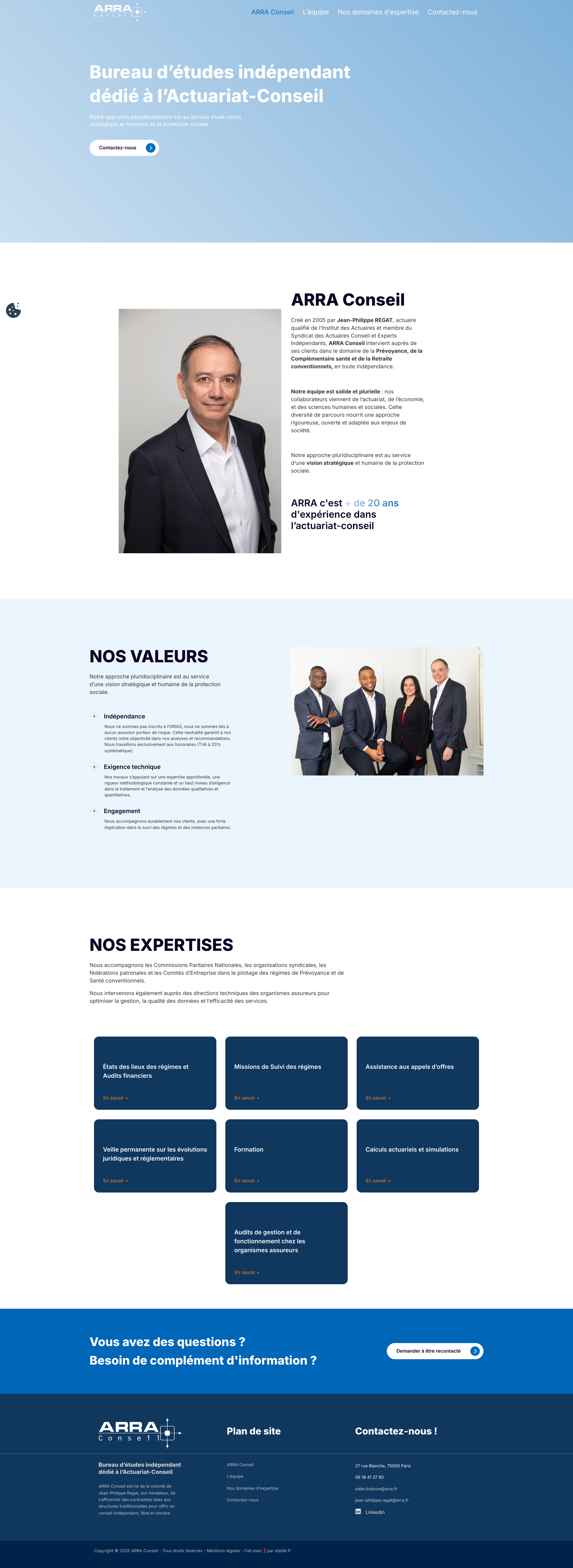 Aperçu du site