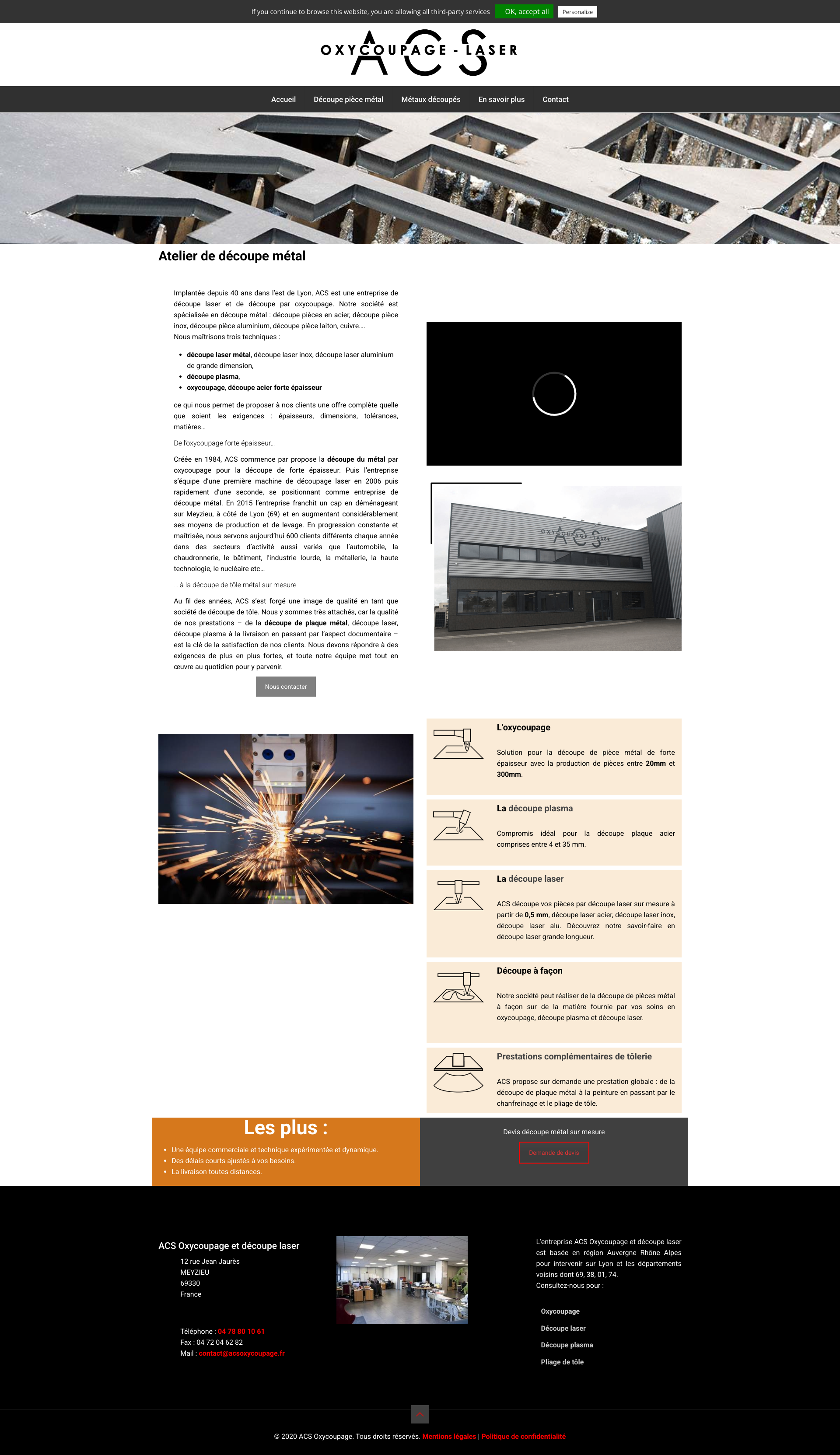 Aperçu du site