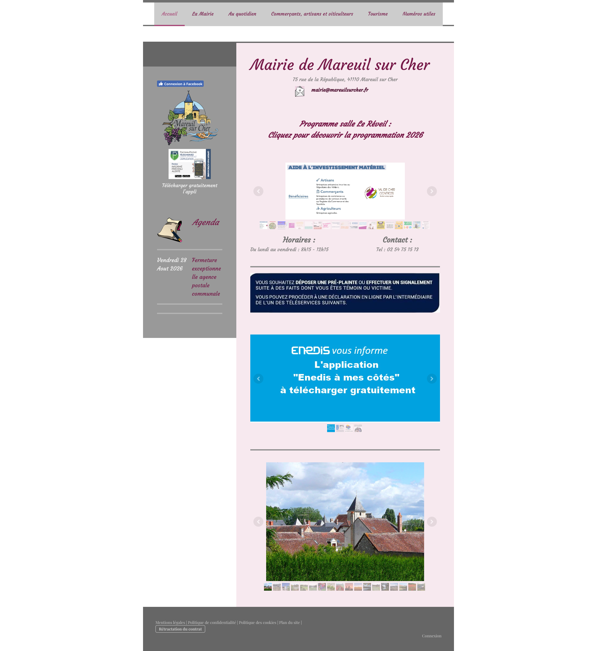 Aperçu du site