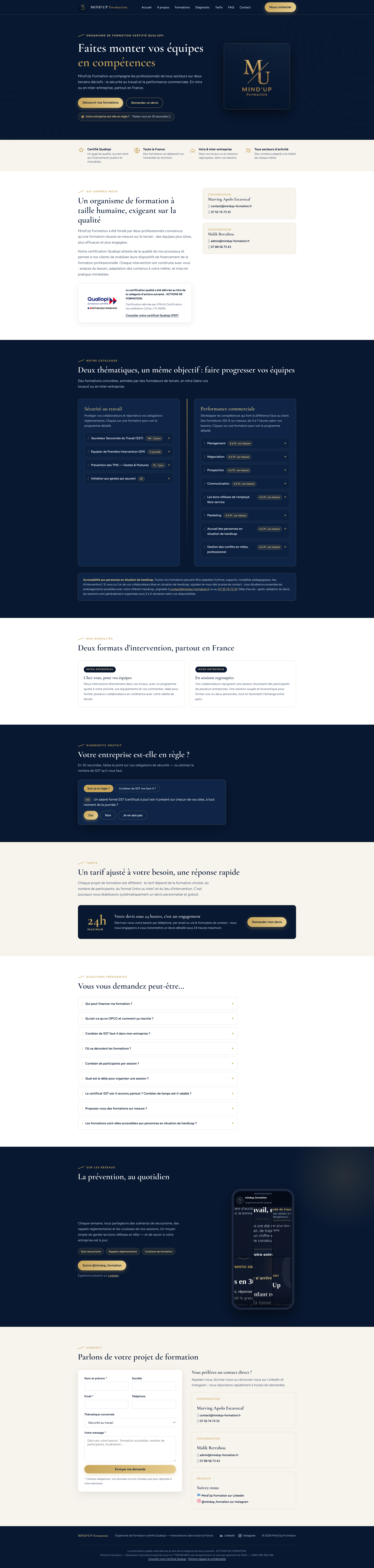 Aperçu du site
