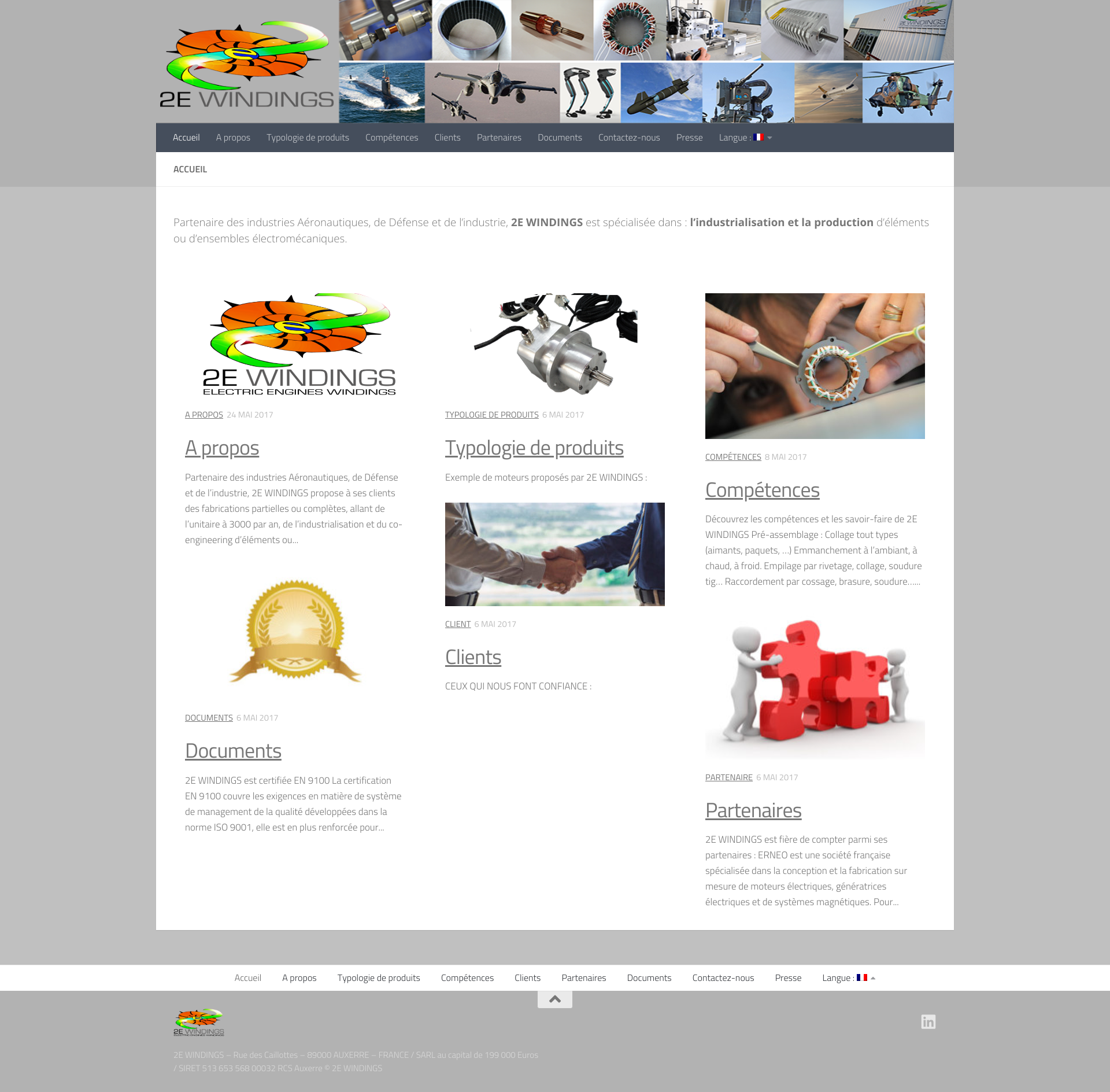 Aperçu du site