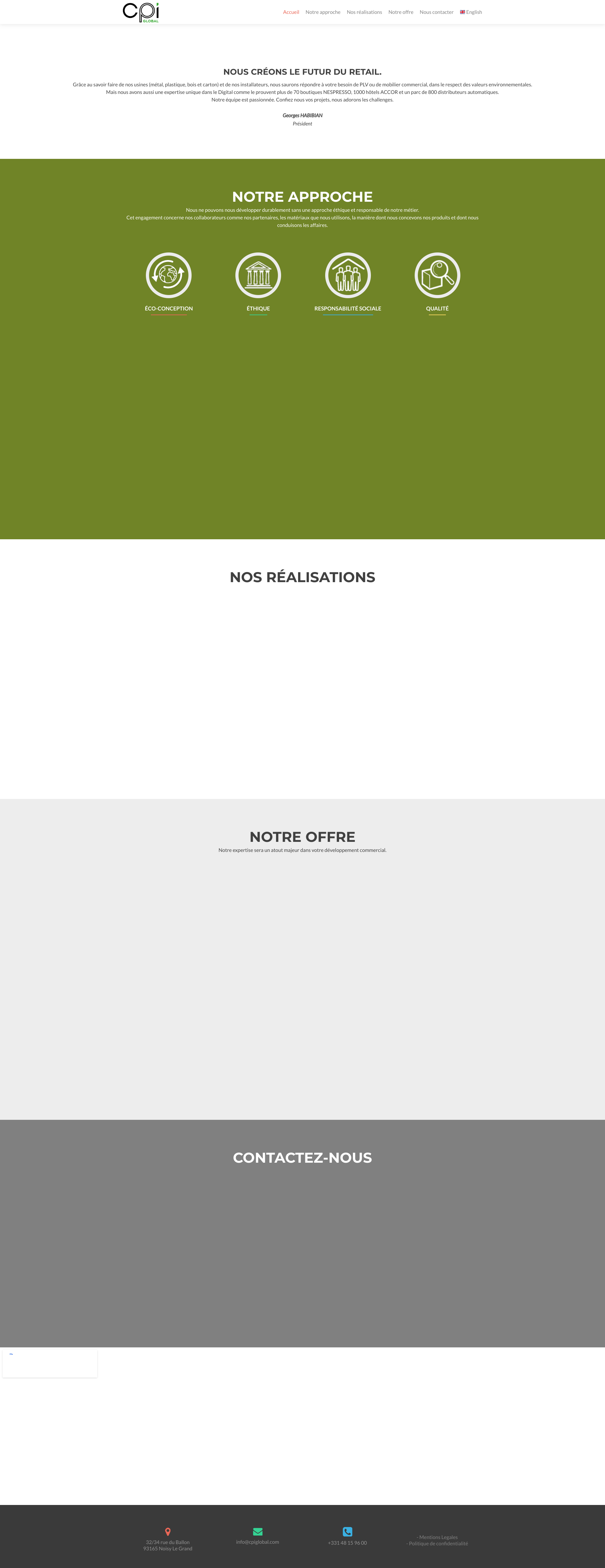 Aperçu du site