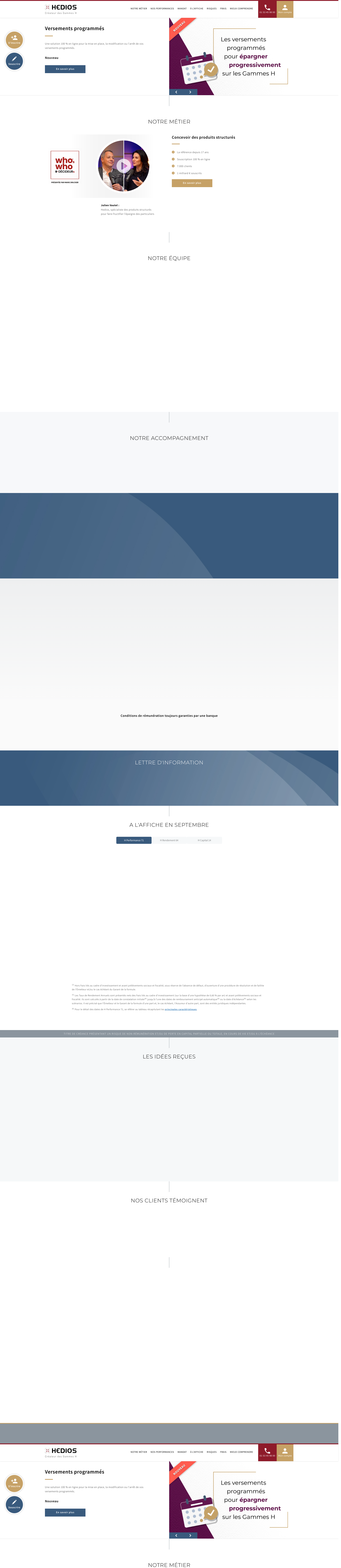 Aperçu du site