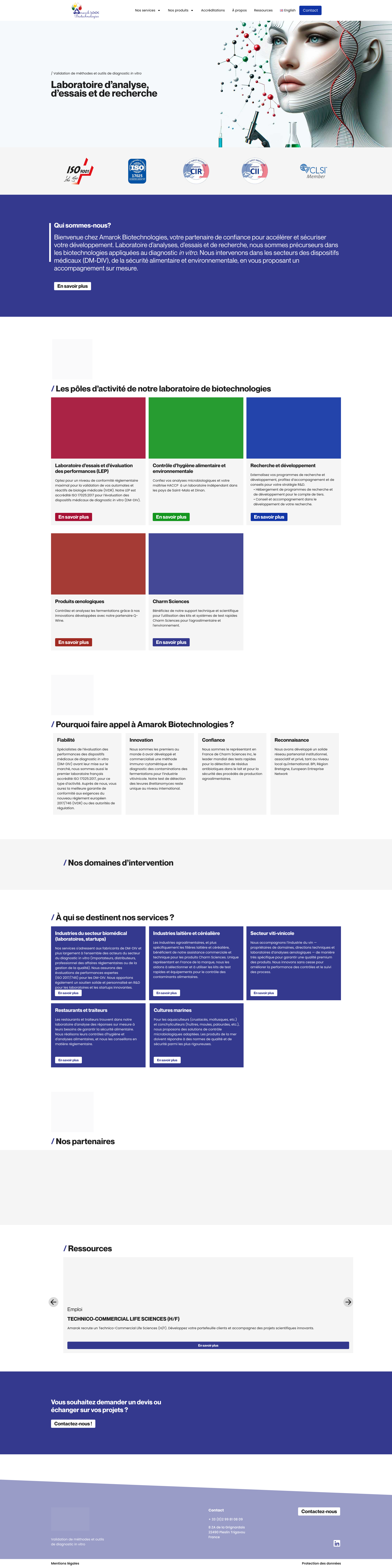Aperçu du site
