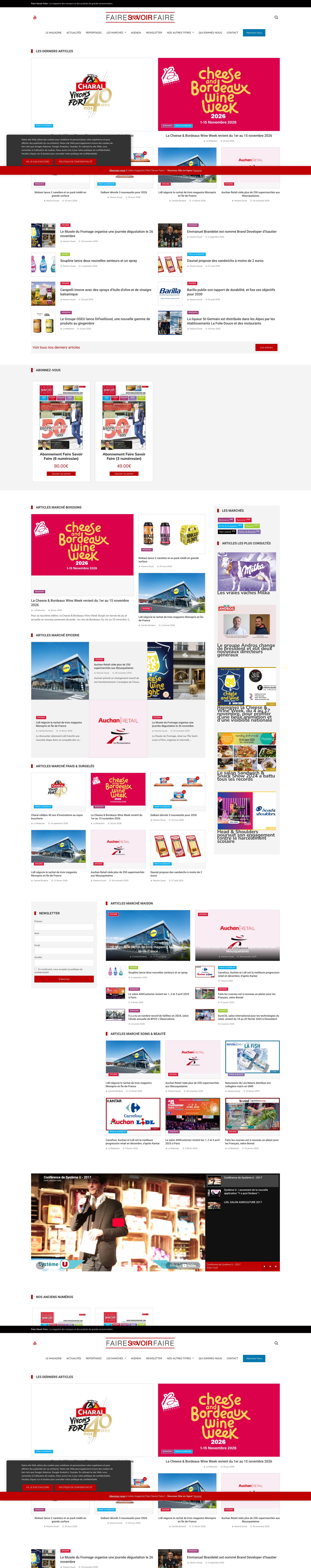 Aperçu du site