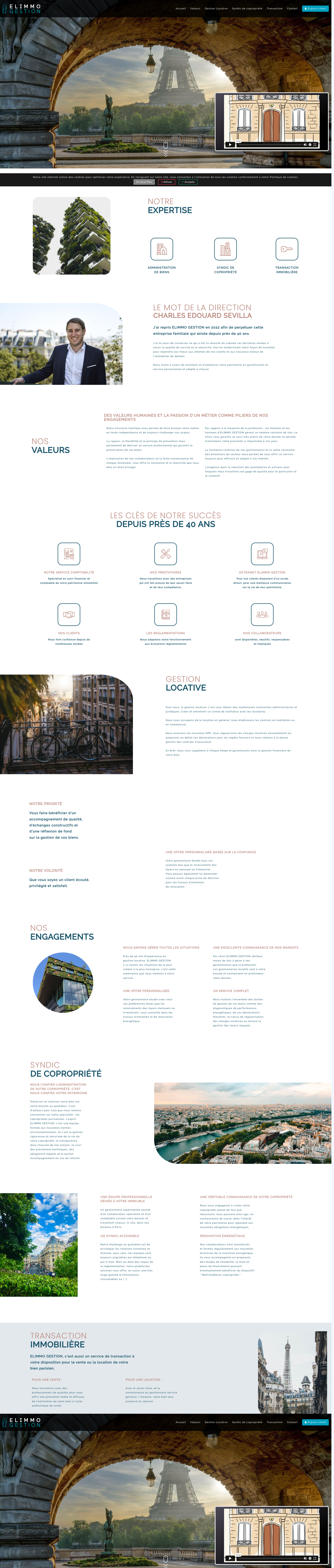 Aperçu du site