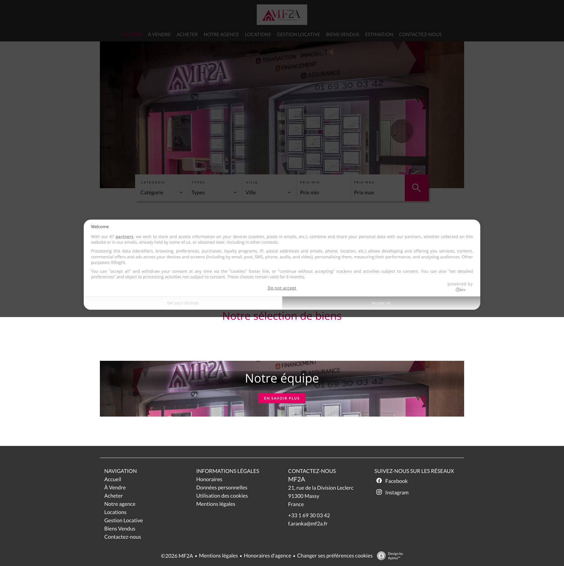 Aperçu du site