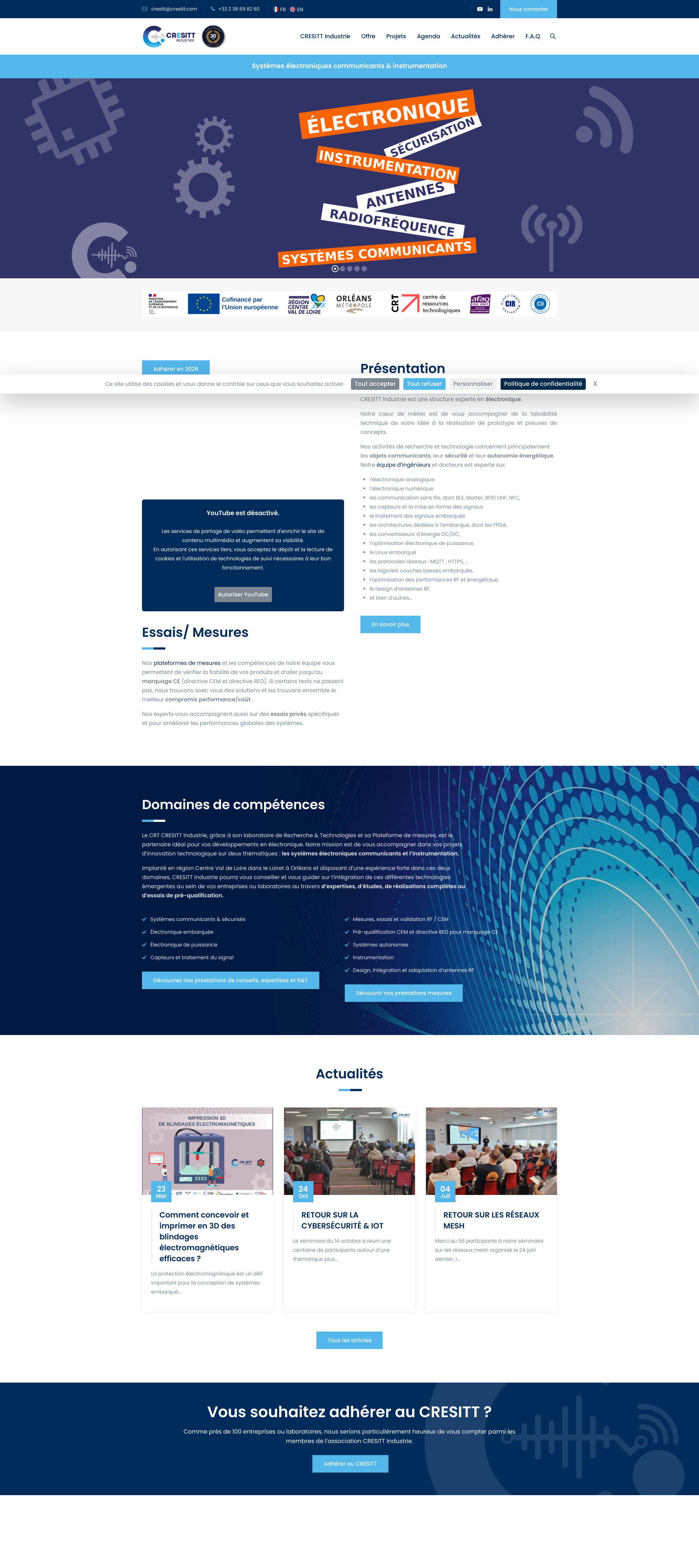 Aperçu du site